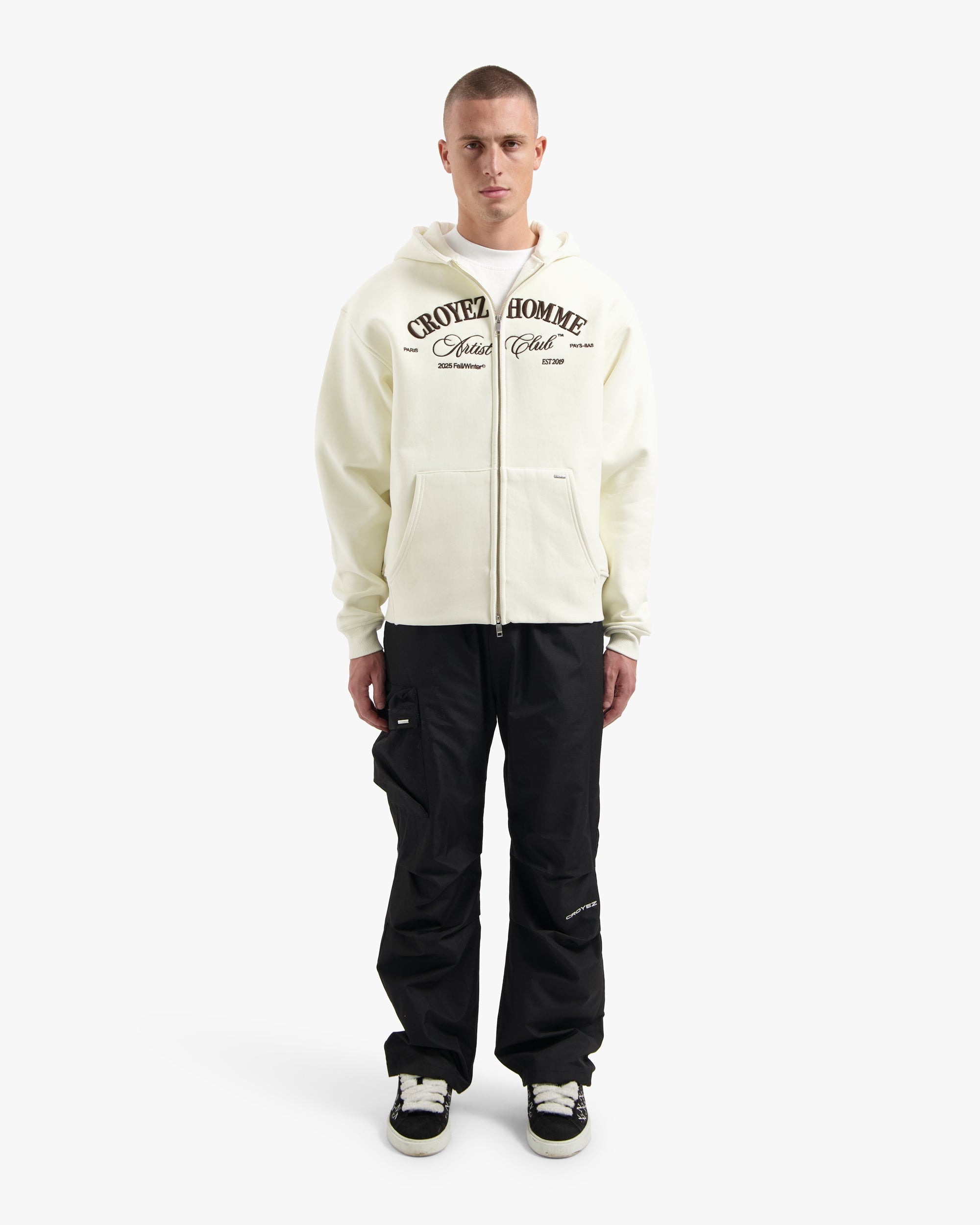 Croyez Artist Club Zip-Hoodie- Off White