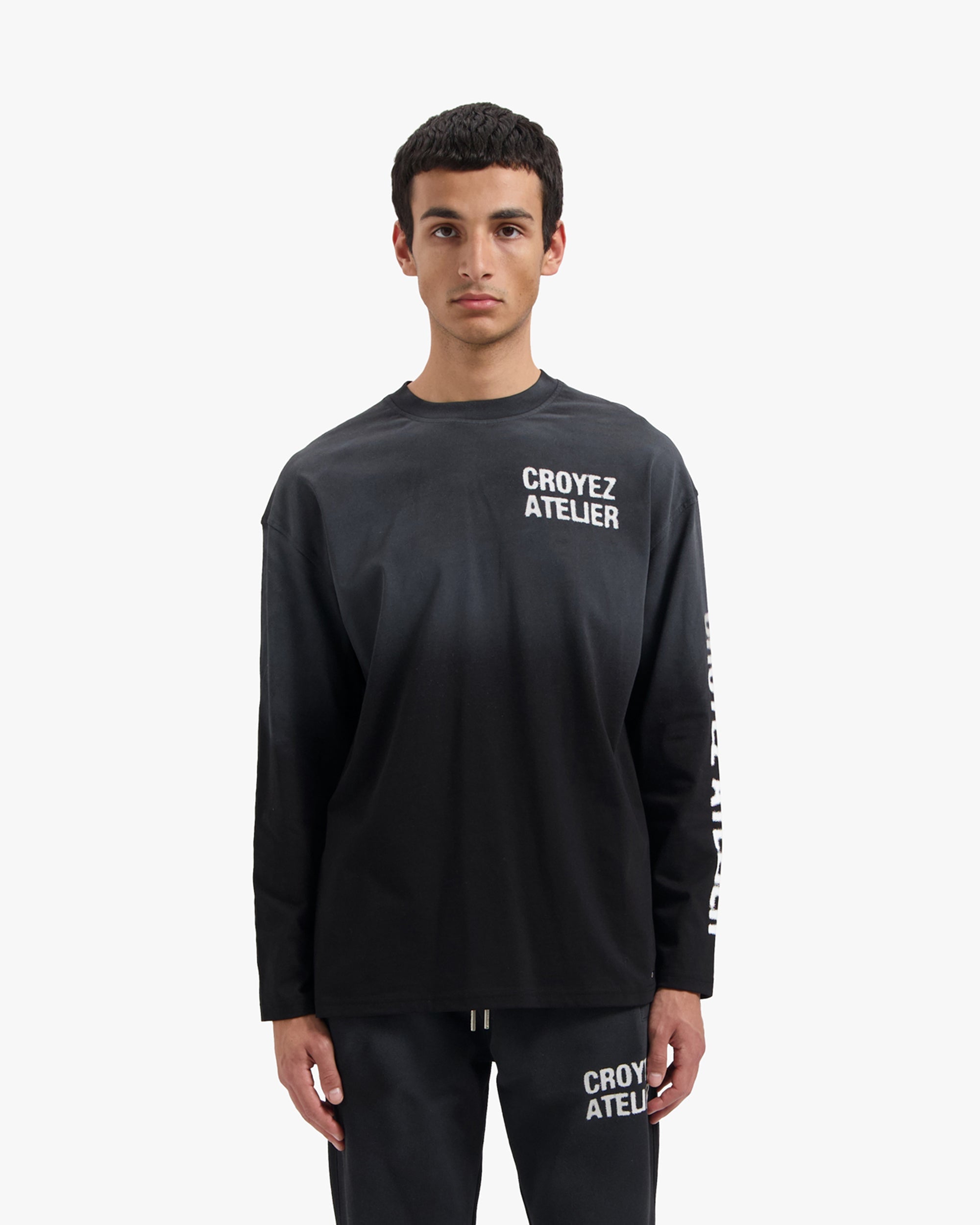 Croyez Sprayed Atelier T-Shirt- Black