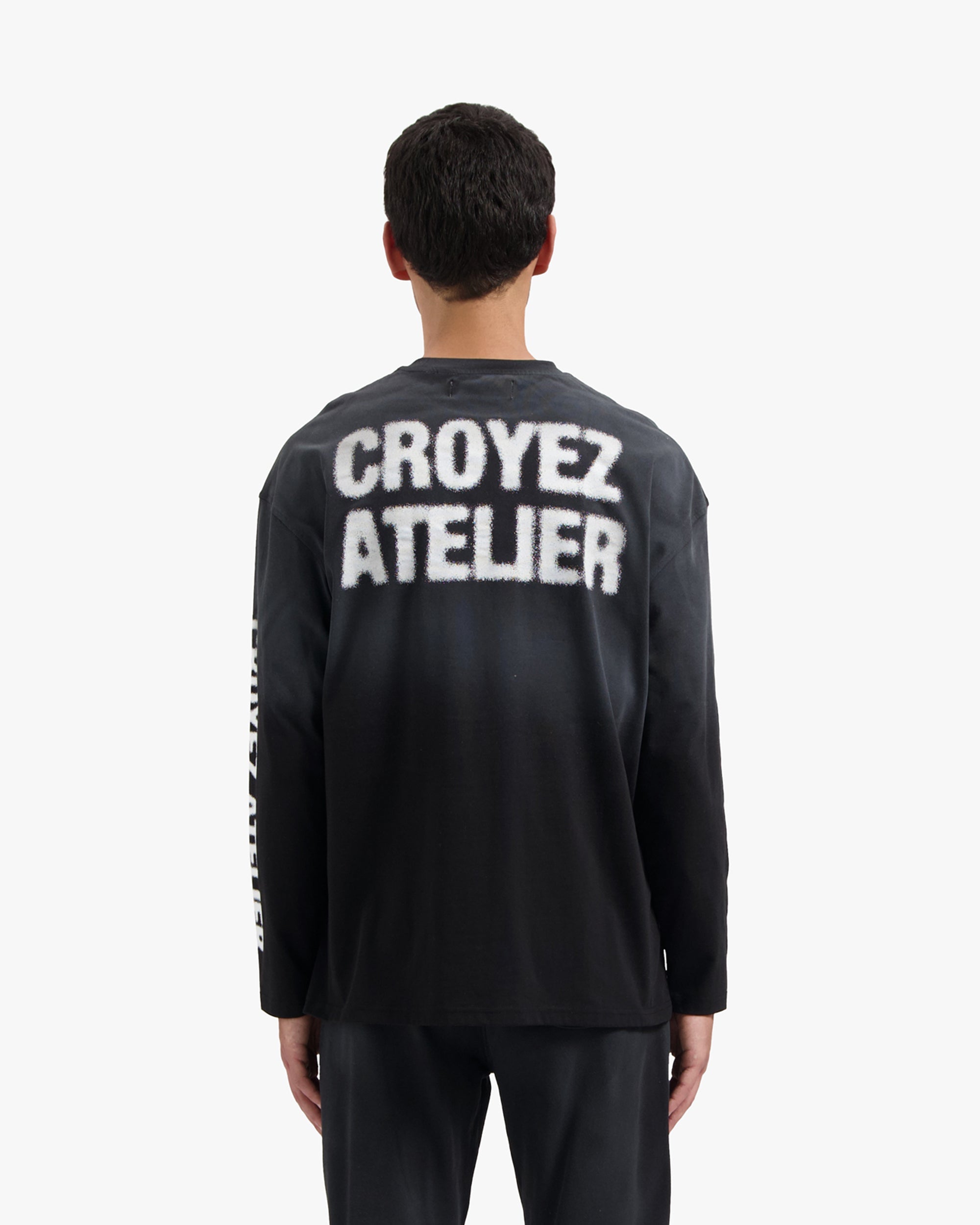 Croyez Sprayed Atelier T-Shirt- Black