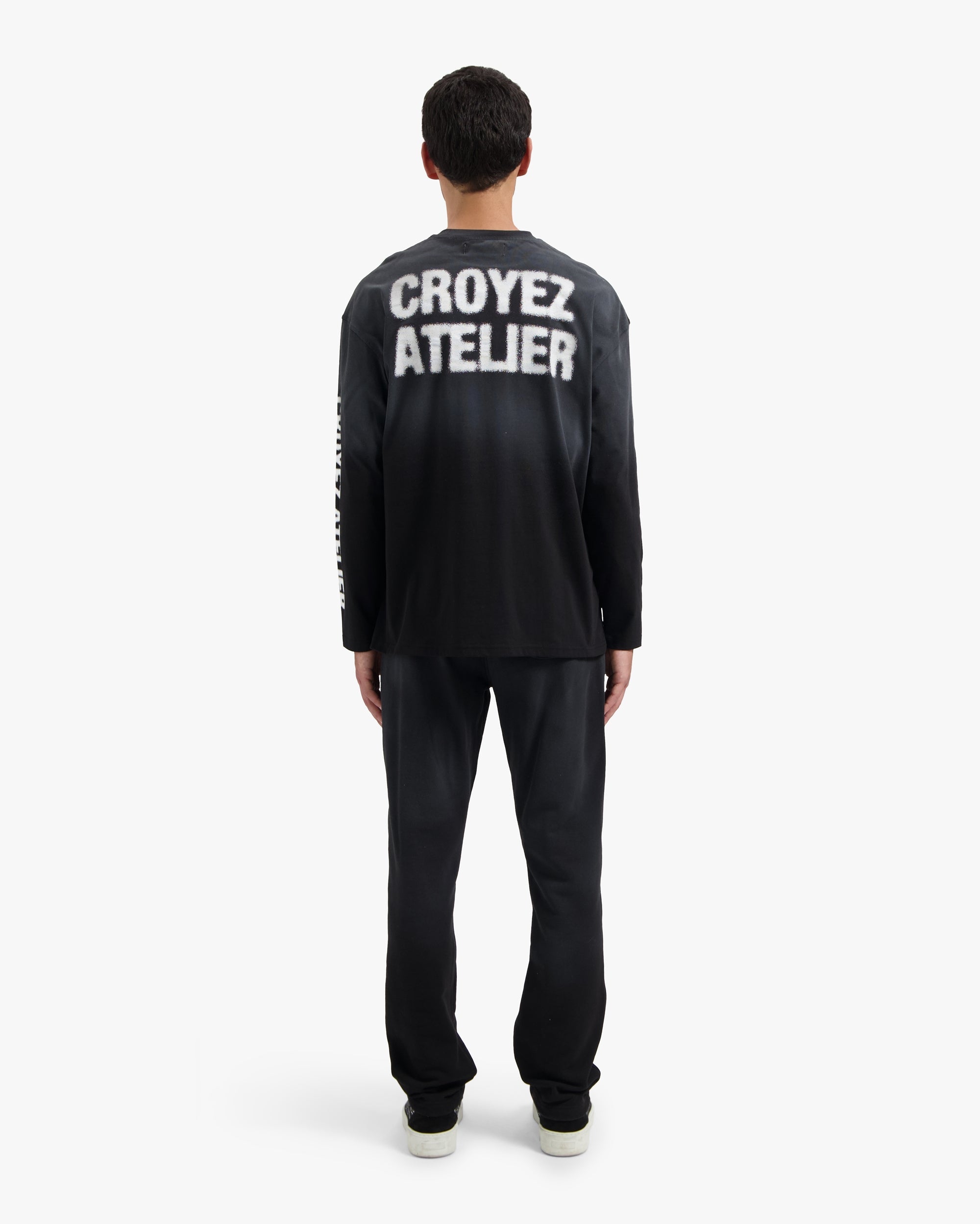 Croyez Sprayed Atelier Longsleeve- Black