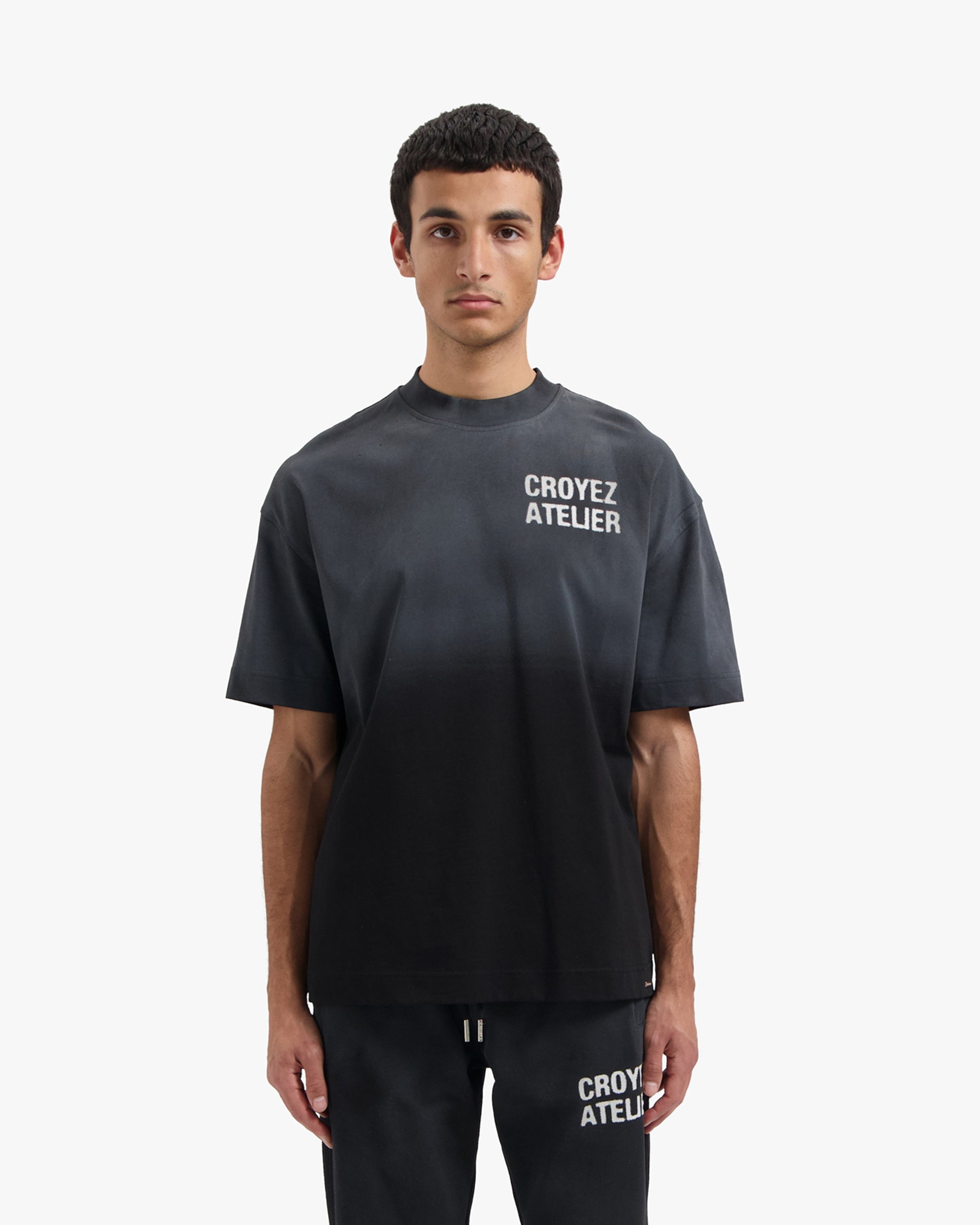 Croyez Sprayed Atelier T-Shirt- Black
