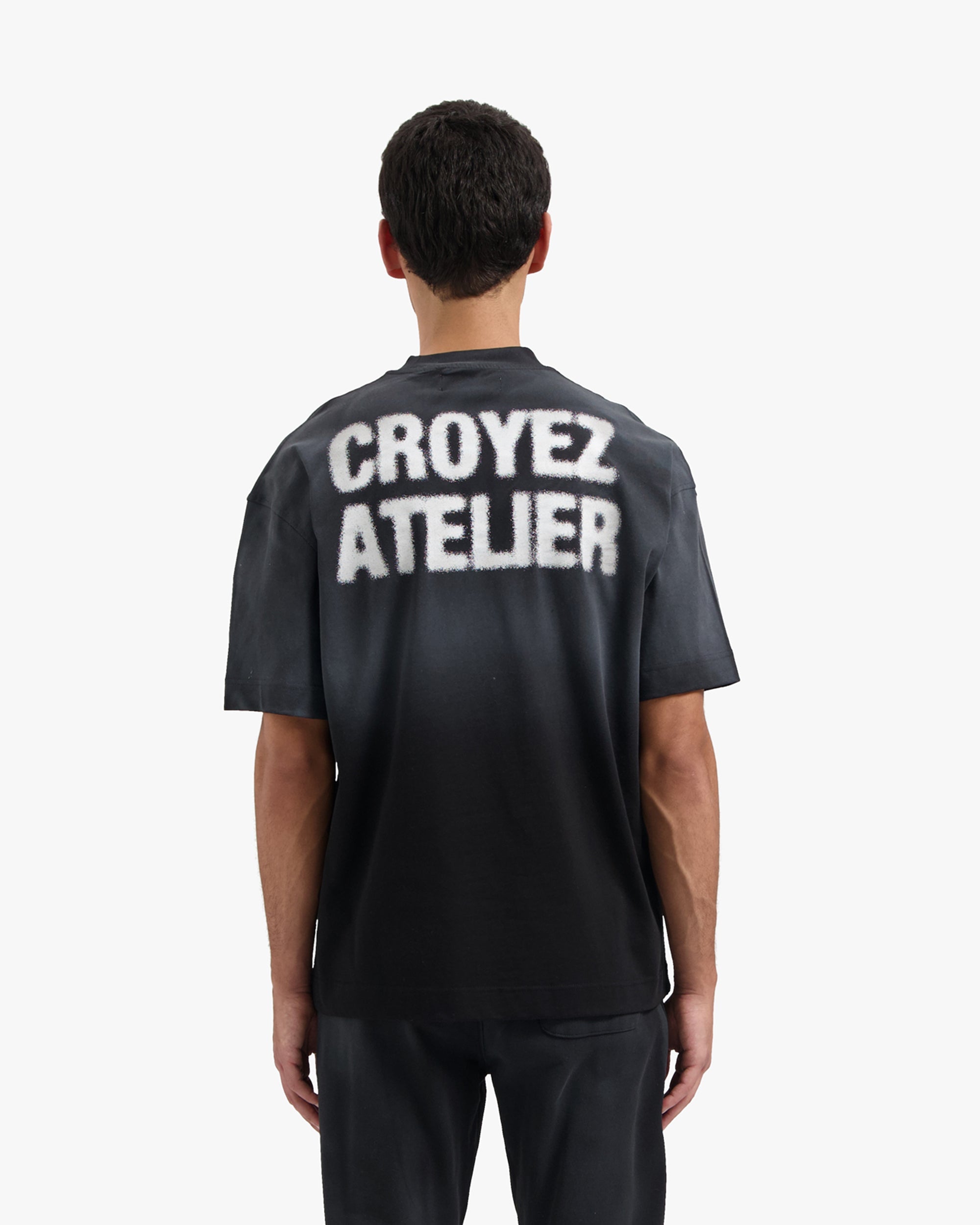 Croyez Sprayed Atelier T-Shirt- Black