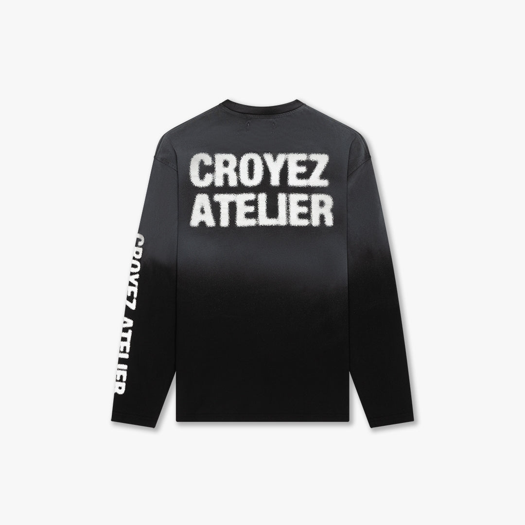Croyez Sprayed Atelier T-Shirt- Black