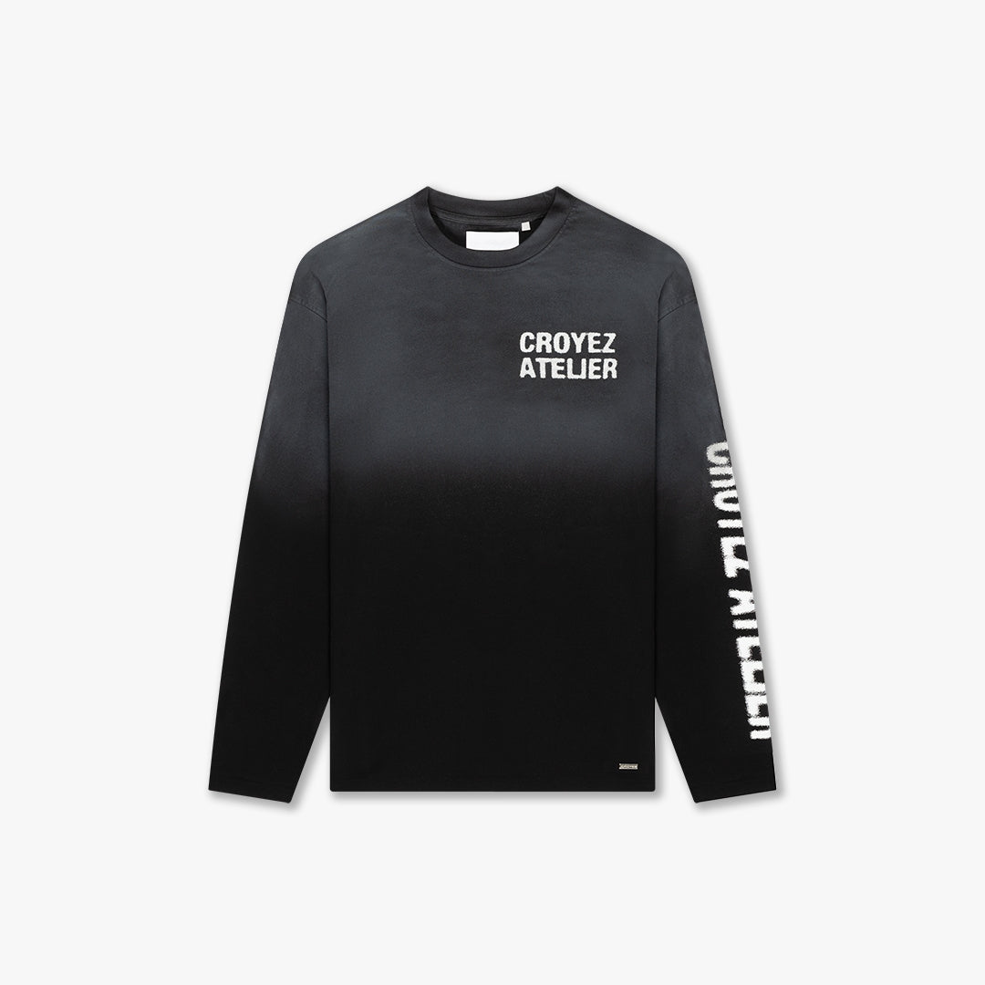 Croyez Sprayed Atelier T-Shirt- Black
