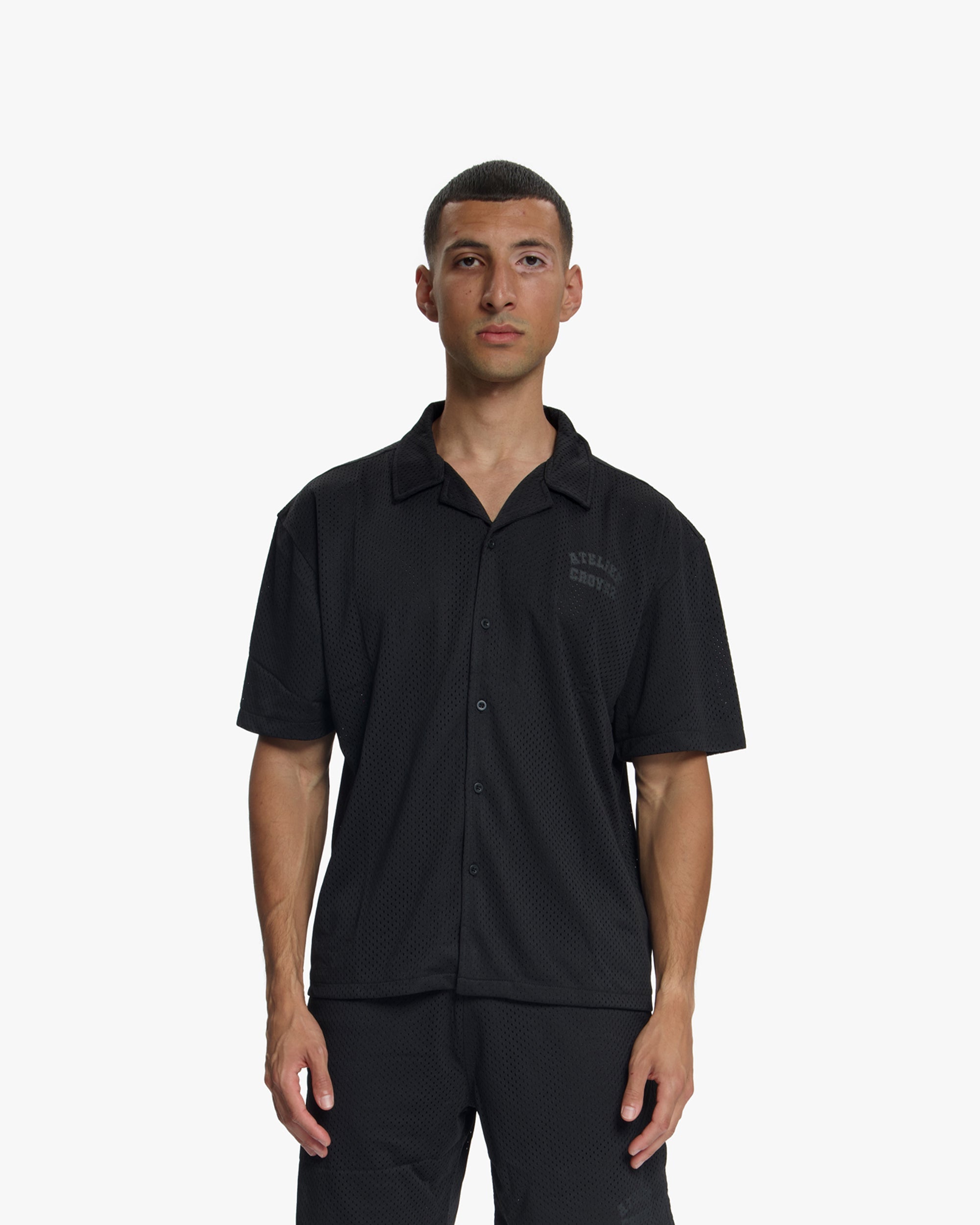 Croyez Mesh Atelier Shirt- Black