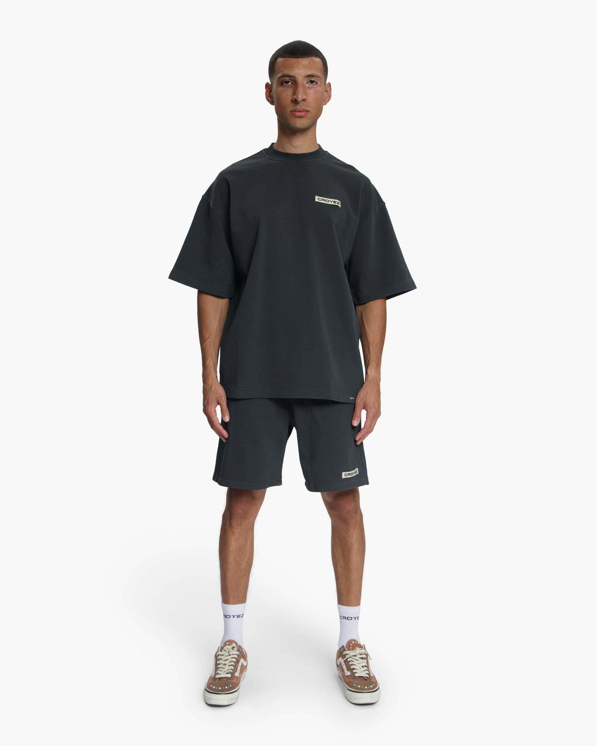 Croyez Garment Dye Short- Vintage Black