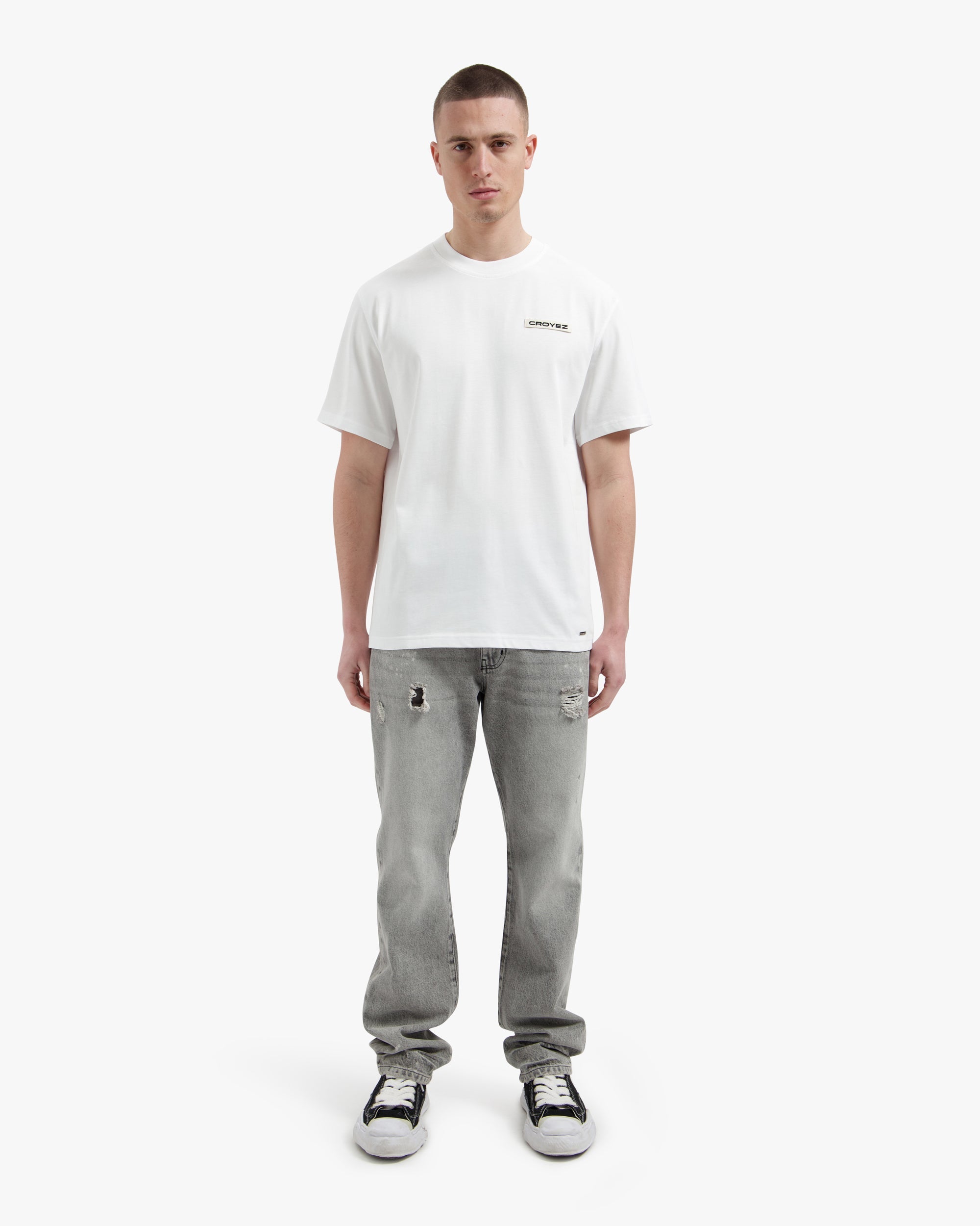 Croyez Etiquette T-Shirt- Off-White