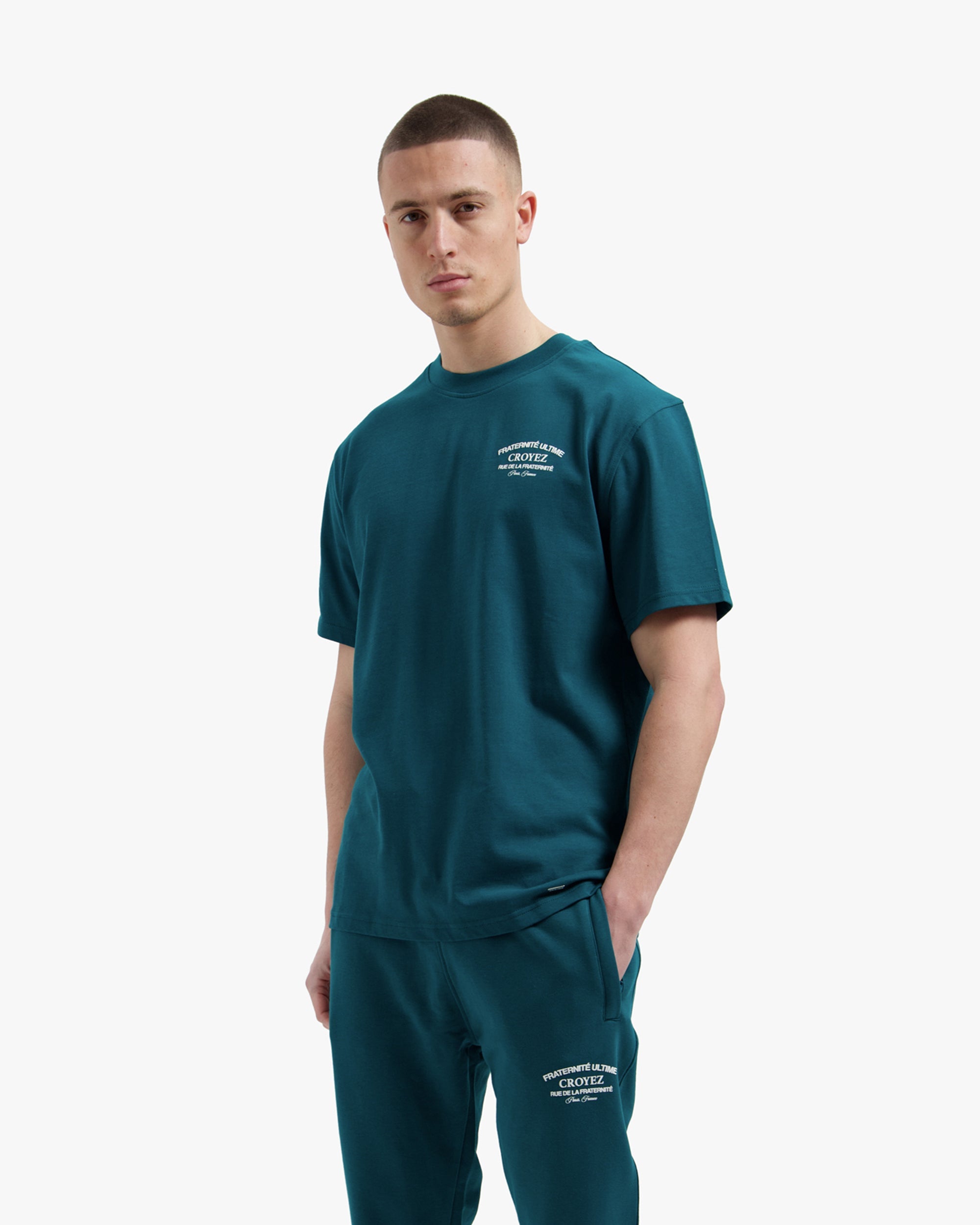 Croyez Original Fraternite T-Shirt- Dark Teal