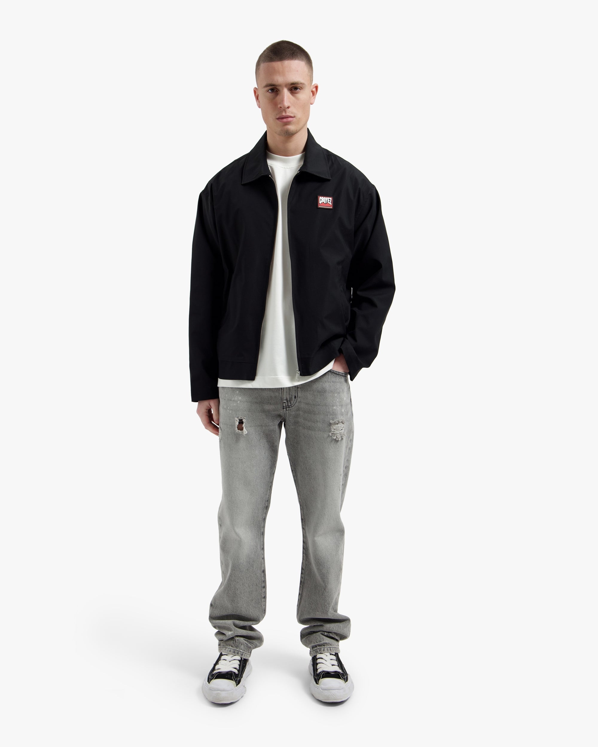 Croyez Patch Jacket- Black