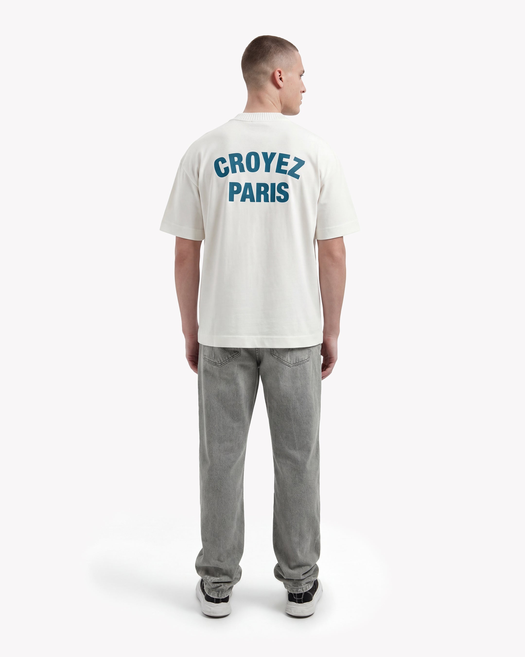 Croyez Paris Knit T-Shirt- Off-White