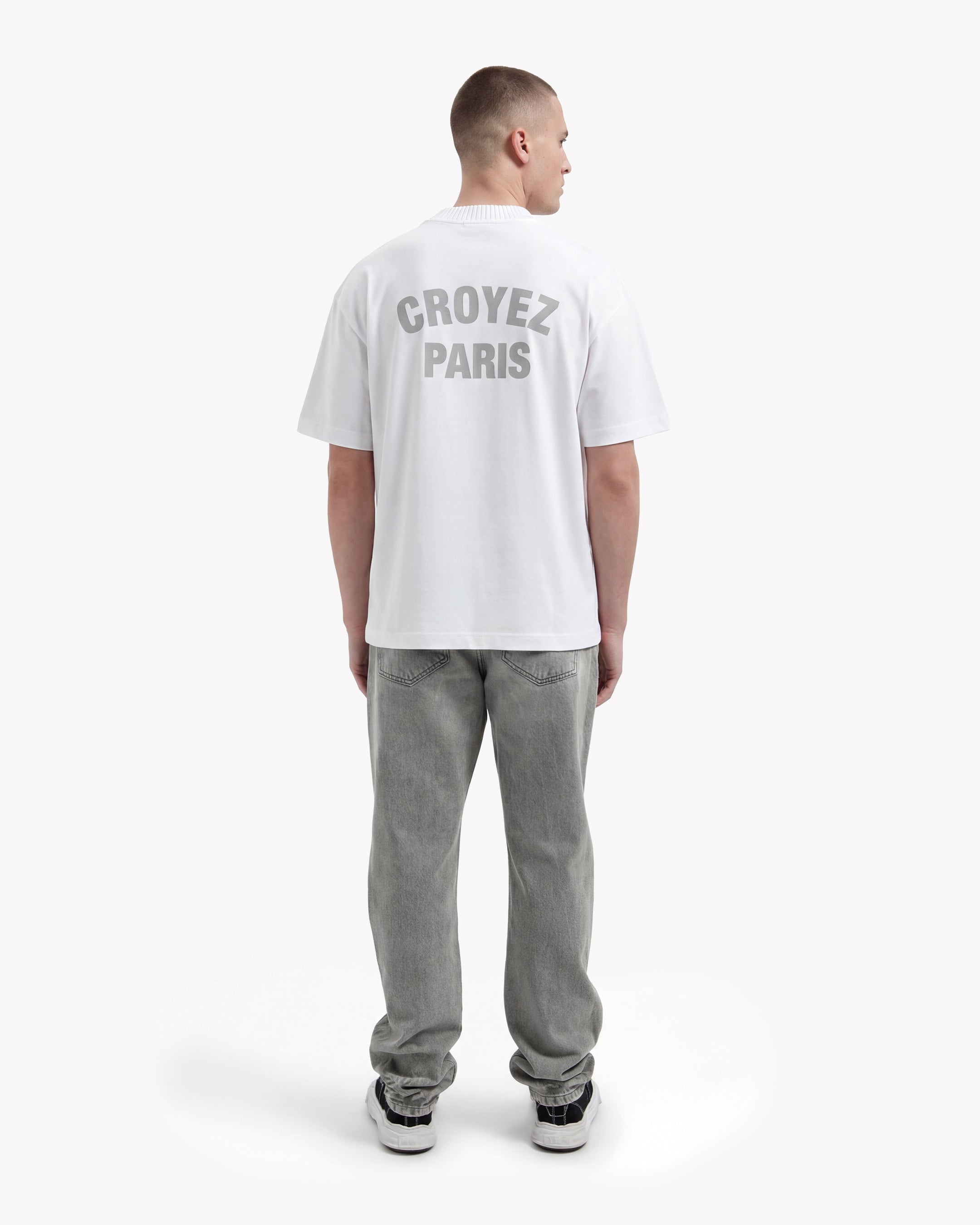 Croyez Paris Knit T-Shirt- Off-White