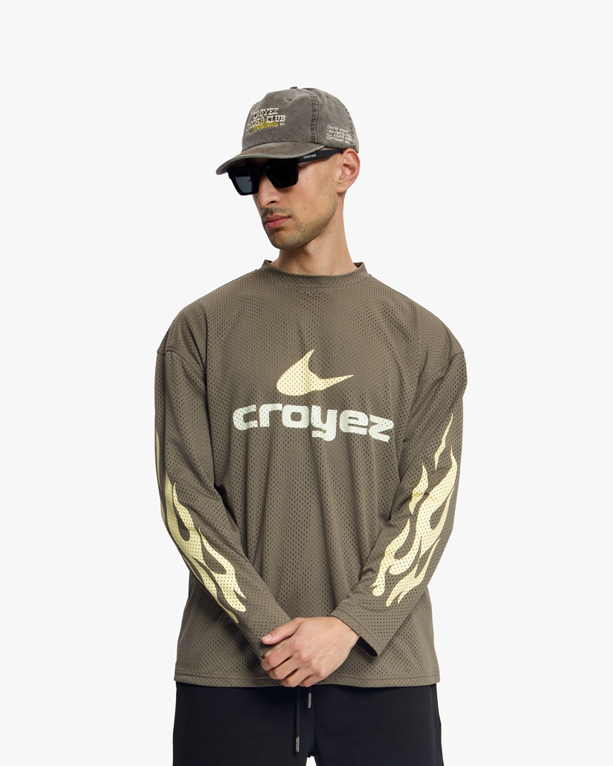Croyez Service Dept Longsleeve- Washed Brown