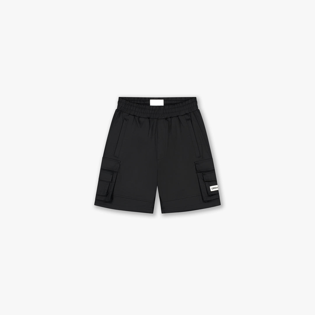 Croyez Classic Cargo Shorts- Black