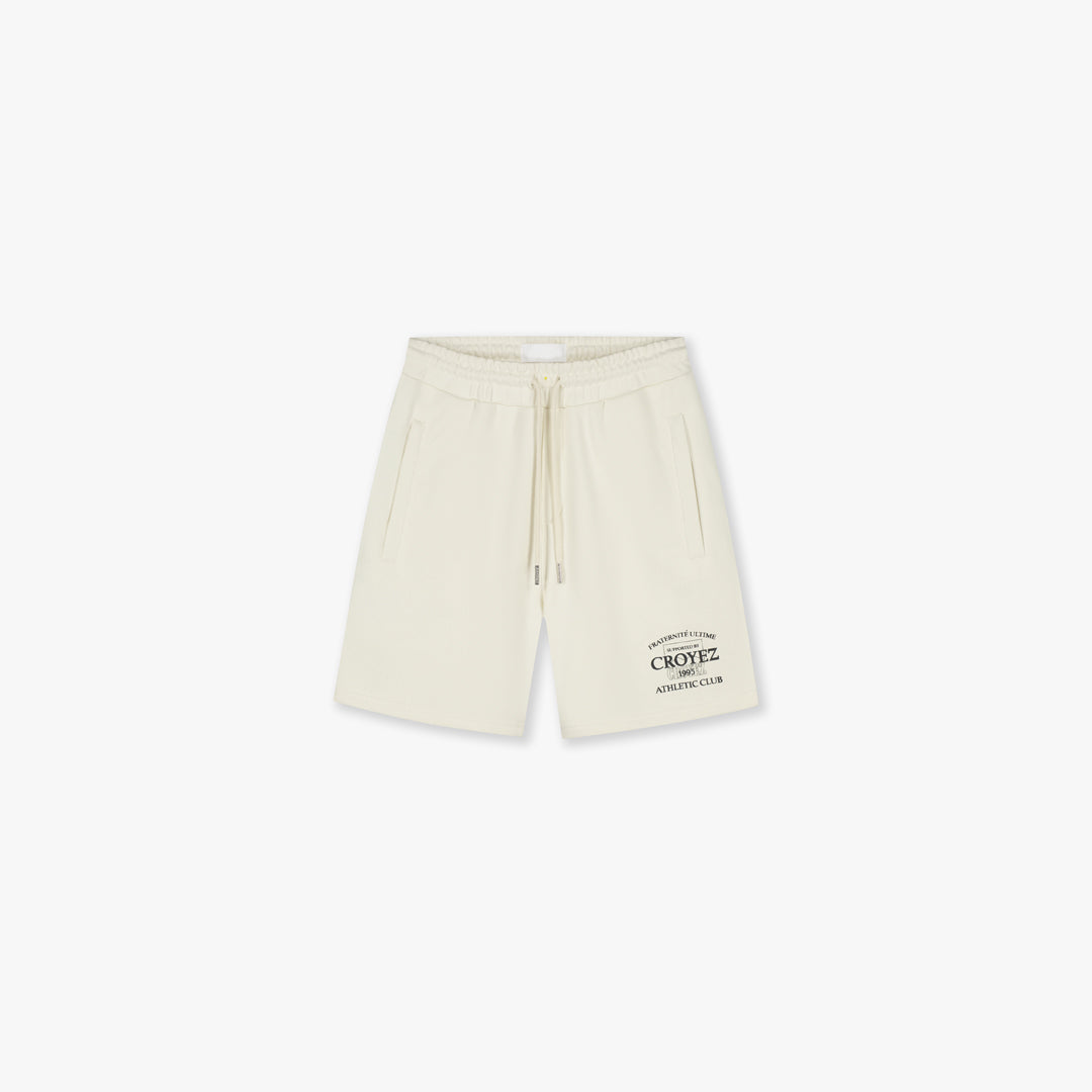 Croyez Overlay Fraternite Shorts- Off-White