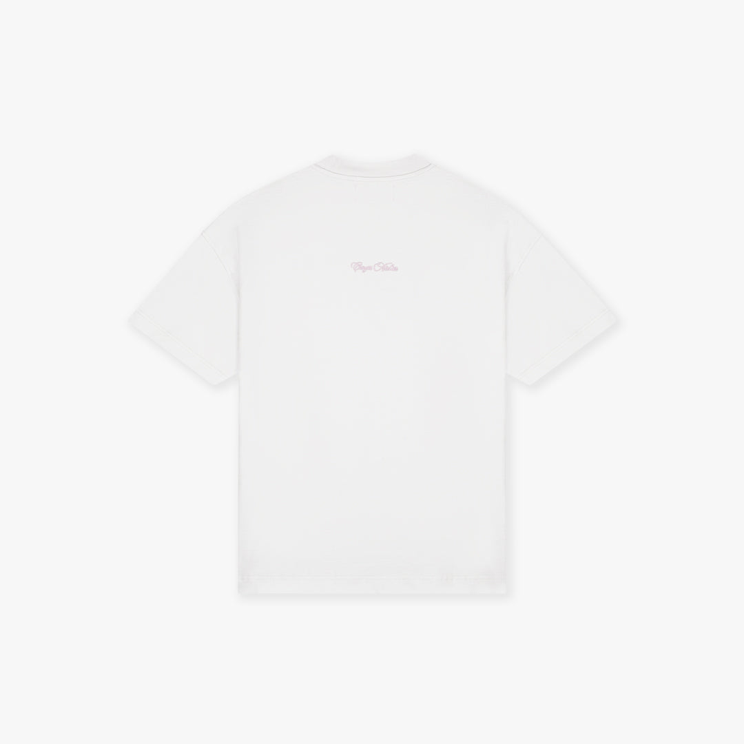 Croyez Contour De La Fleur T-Shirt- Light Grey