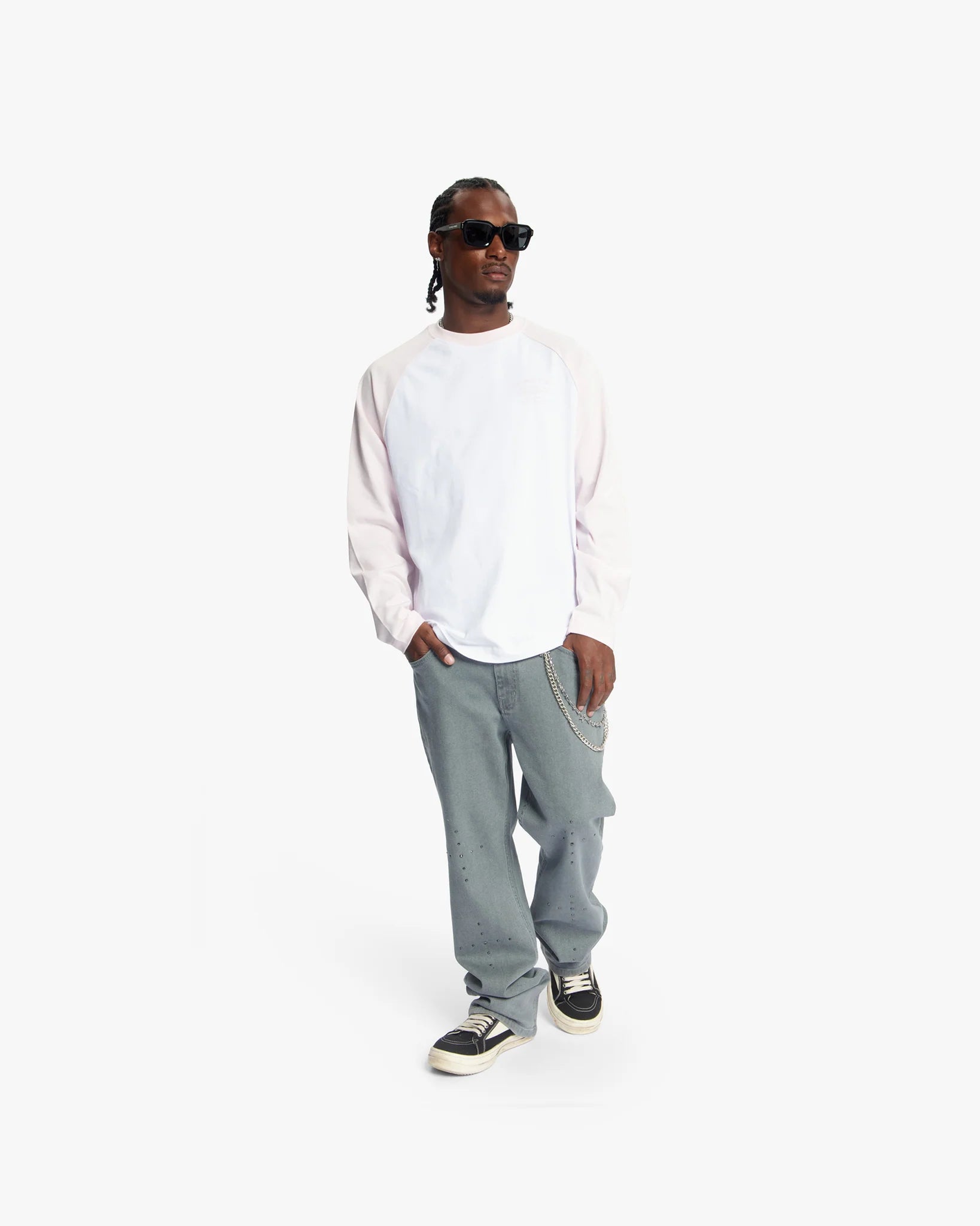 Croyez Raglan Longsleeve- White