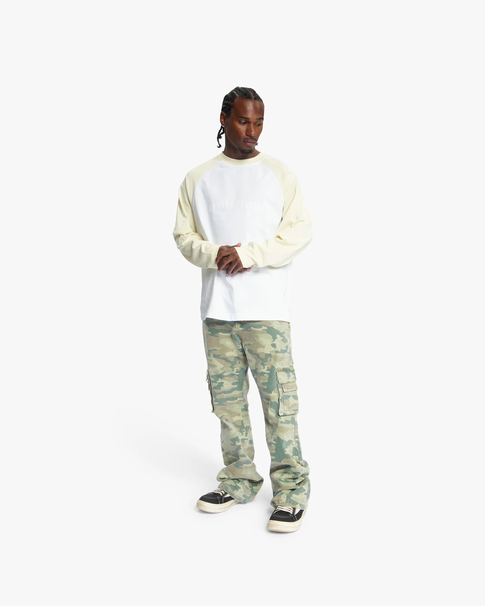 Croyez Two Tone Longsleeve- Light Yellow