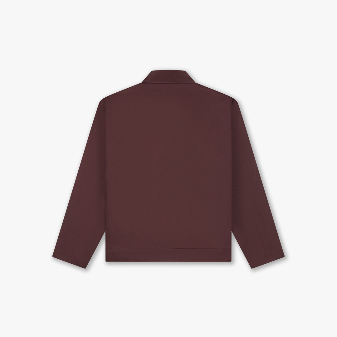 Croyez Patch Jacket- Raisin Red