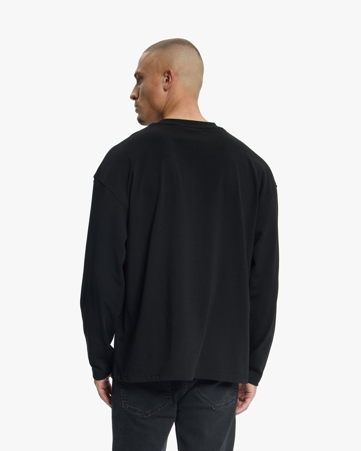 Croyez Patch Longsleeve T-Shirt- Black