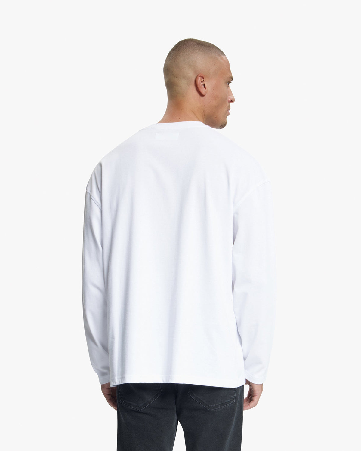 Croyez Patch Longsleeve T-Shirt- White