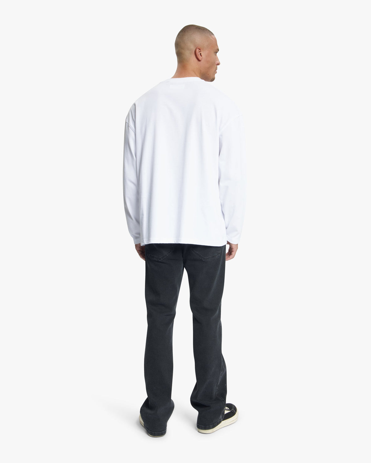 Croyez Patch Longsleeve T-Shirt- White