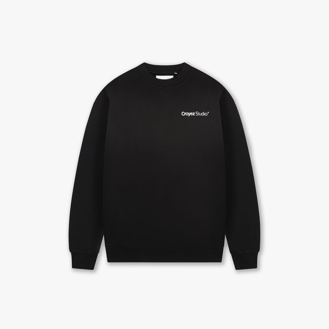 Croyez Studio Faded Sweater- Black