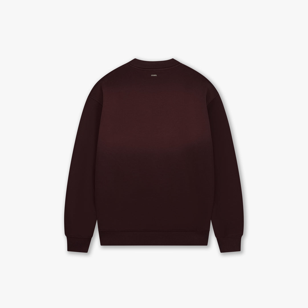 Croyez Studio Faded Sweater- Raisin Red
