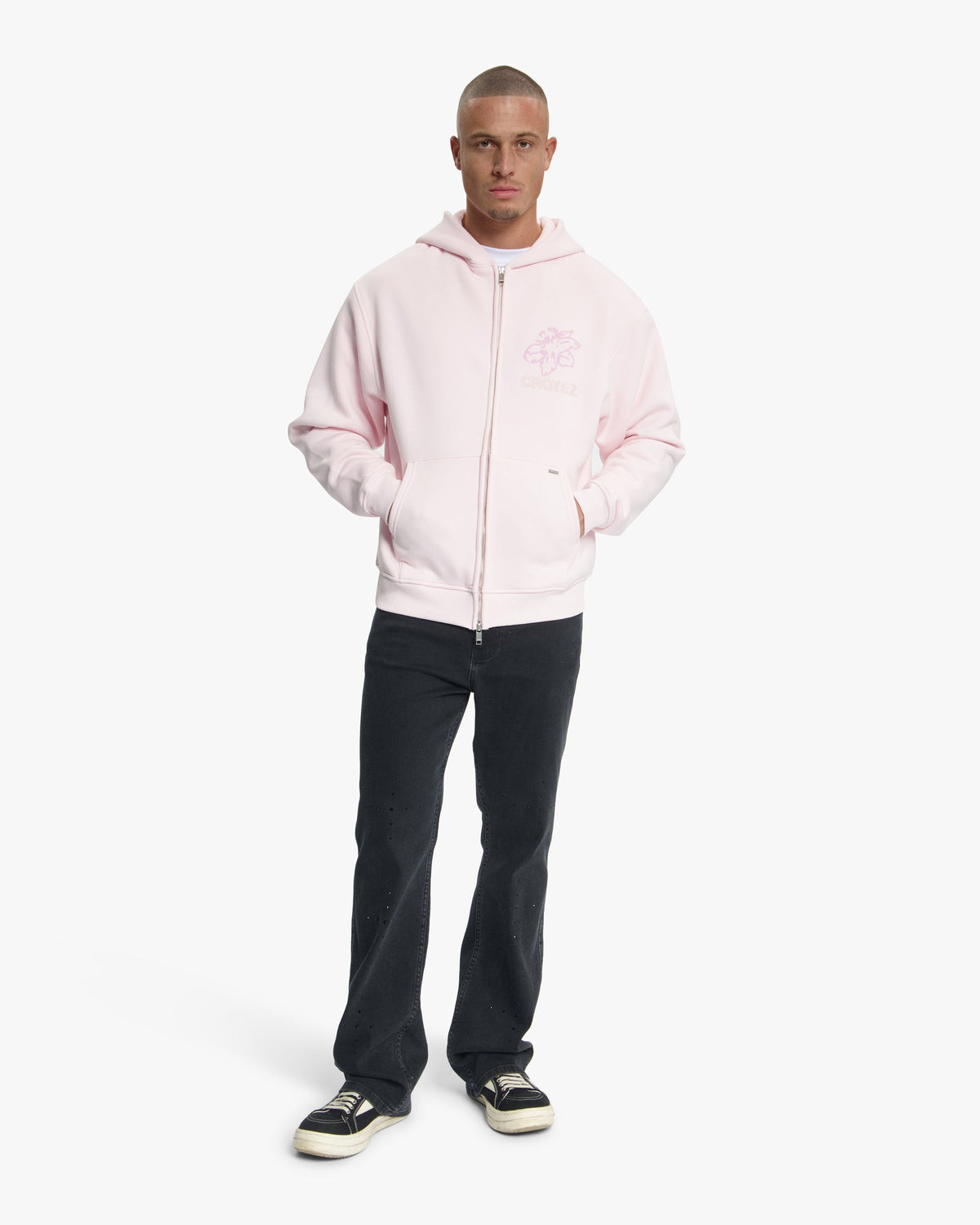 Croyez Gardener Zip Hoodie- Pink