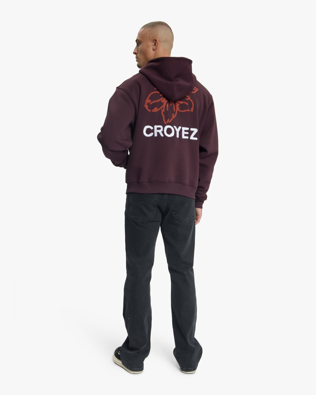 Croyez Gardener Zip Hoodie- Raisin Red