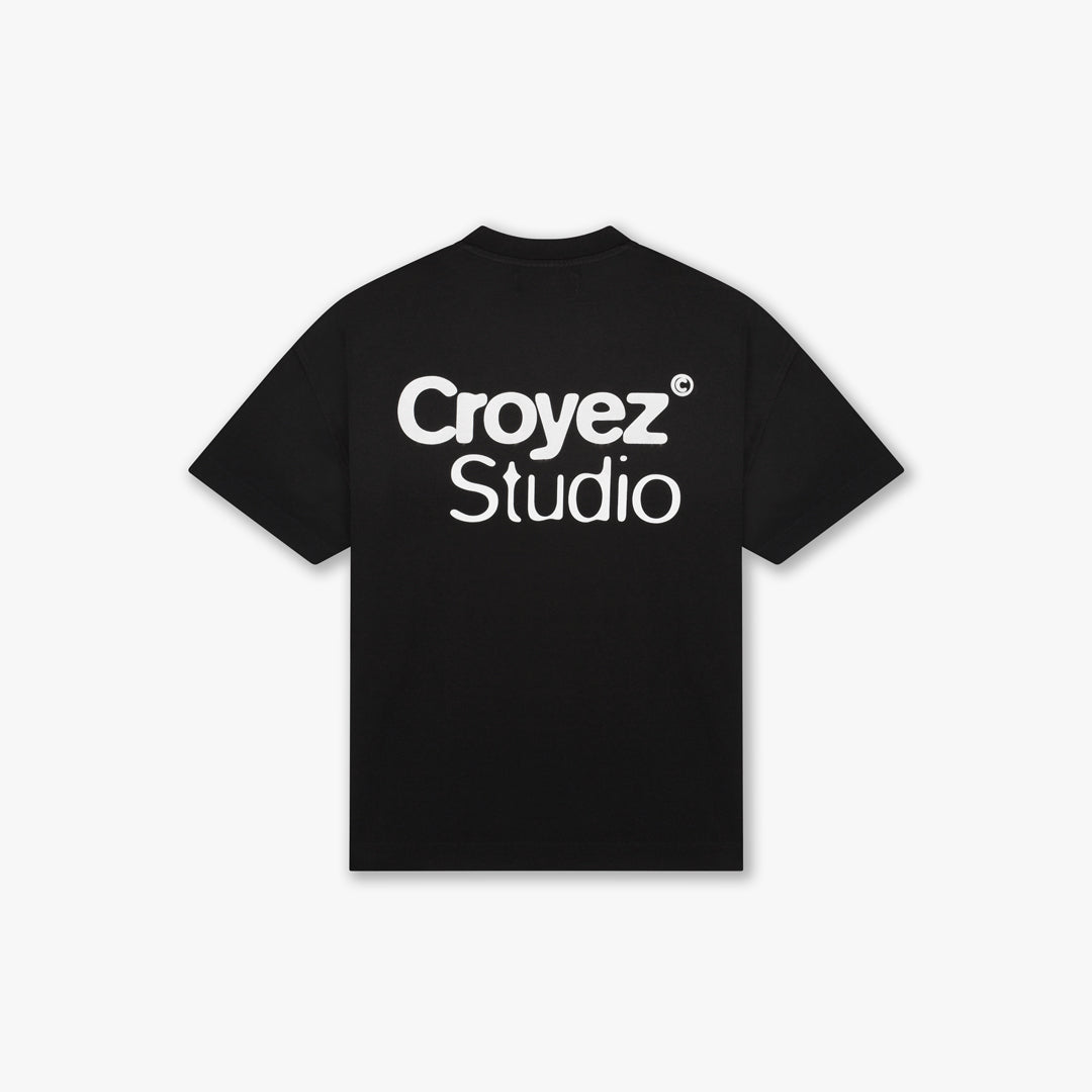 Croyez Studio Faded T-Shirt- Black