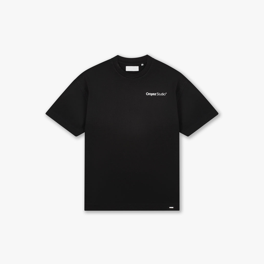 Croyez Studio Faded T-Shirt- Black