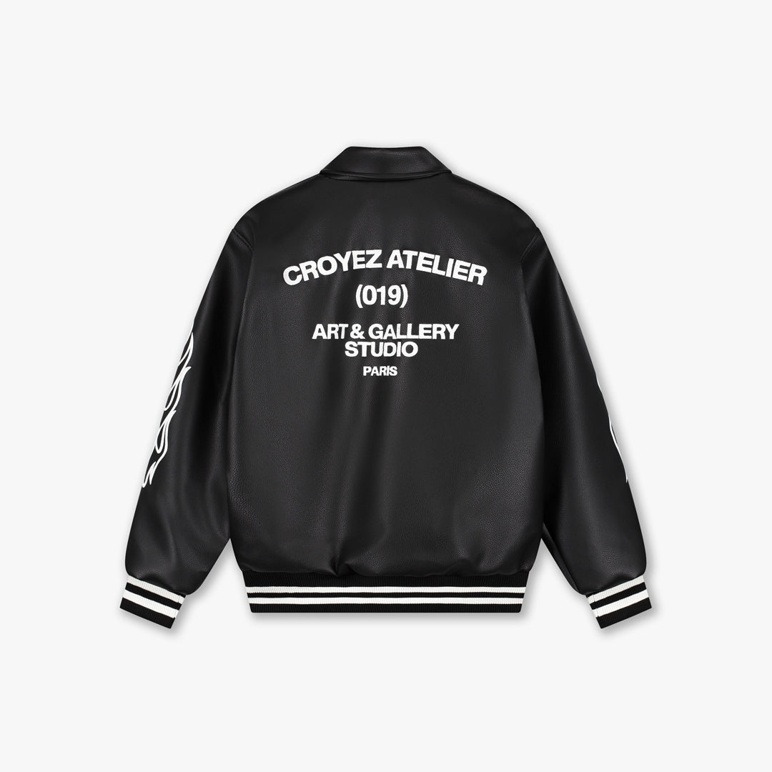 Croyez Studio Leather Jacket - Black