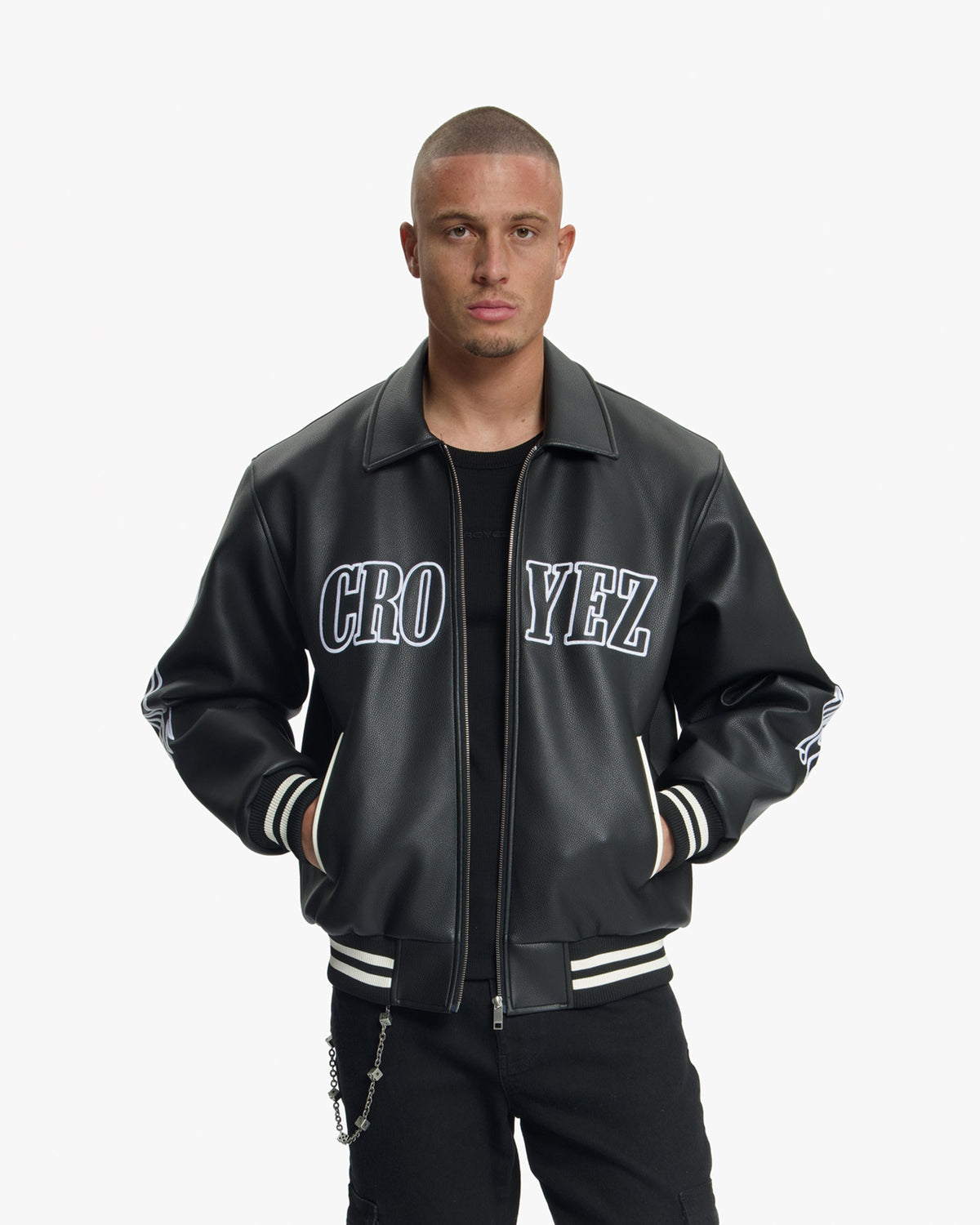 Croyez Studio Leather Jacket - Black