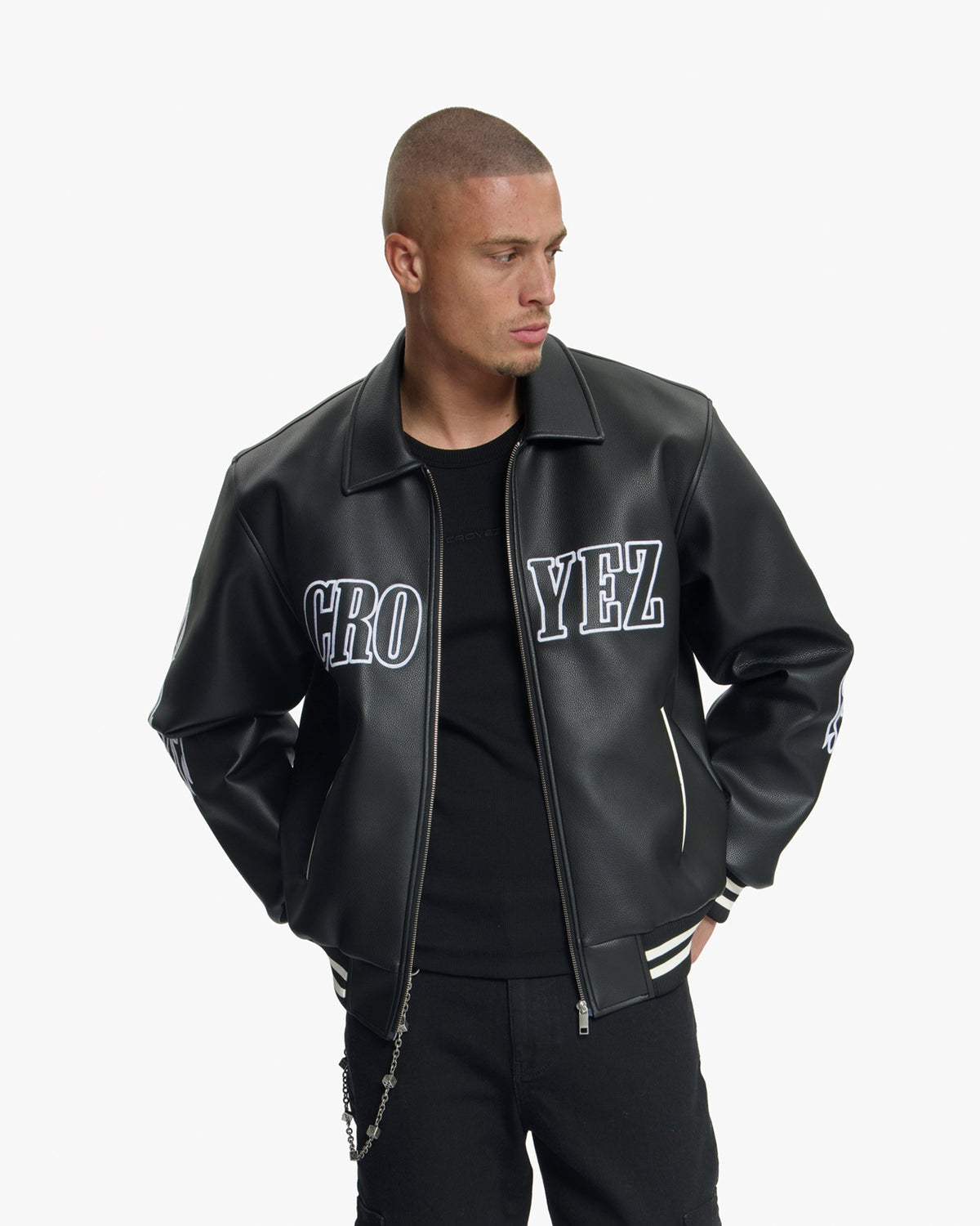 Croyez Studio Leather Jacket - Black