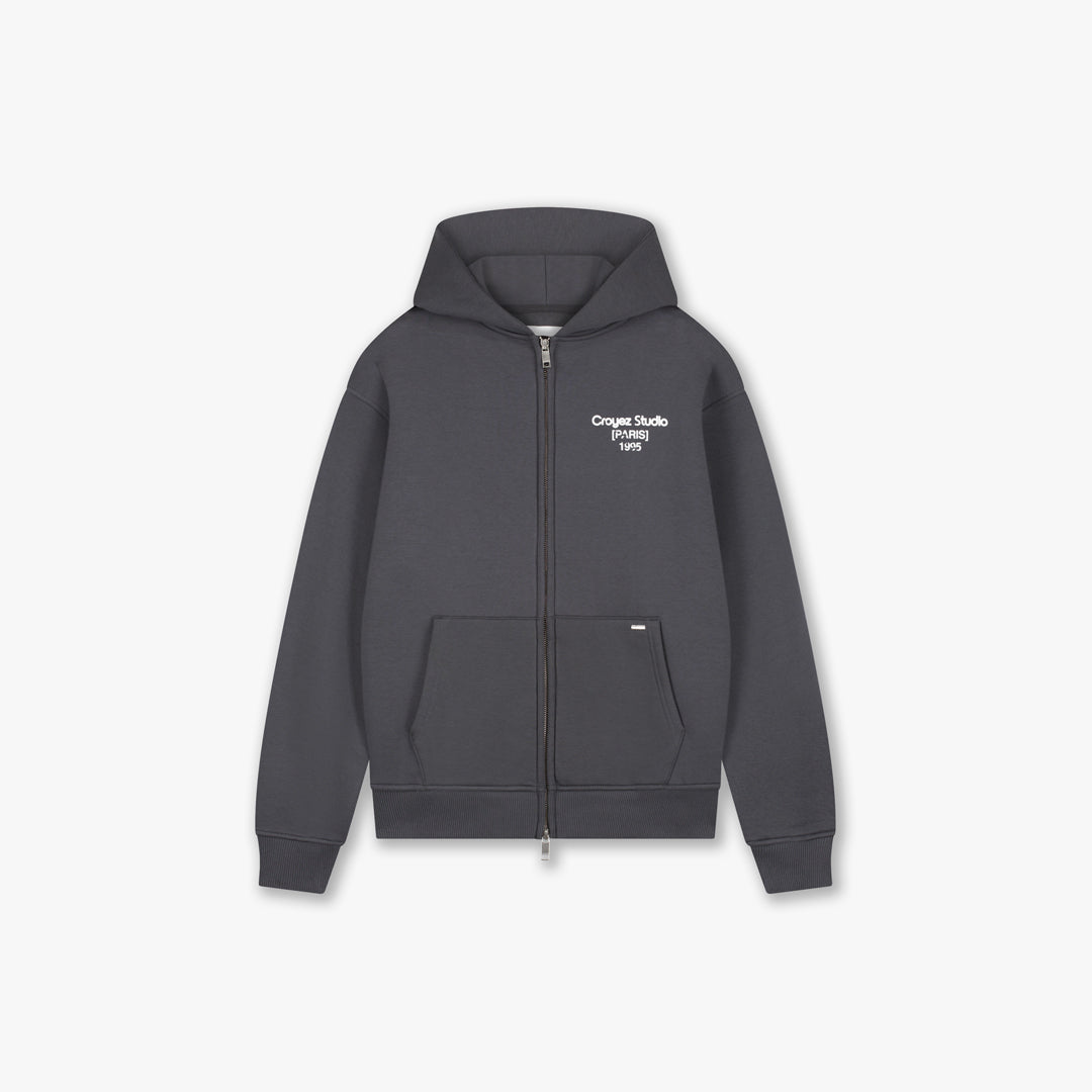 Croyez Studio Damaged Zip Hoodie- Antra