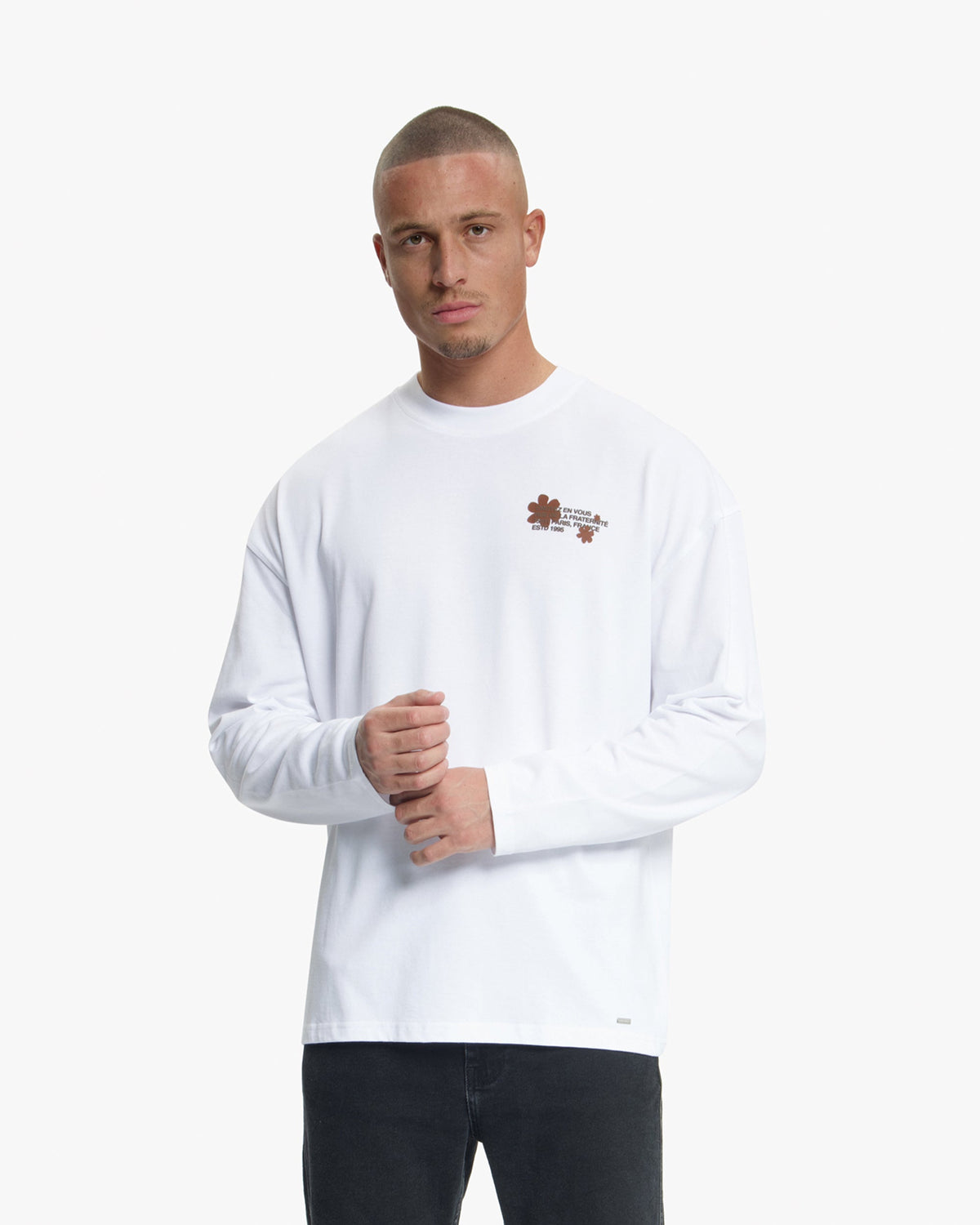 Croyez Silhouette 2.0 Longsleeve T-Shirt- White