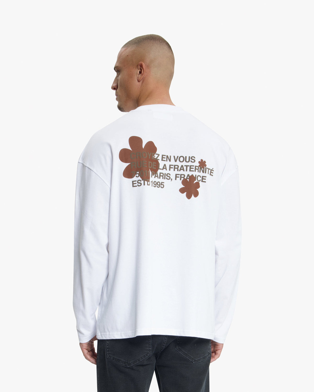 Croyez Silhouette 2.0 Longsleeve T-Shirt- White