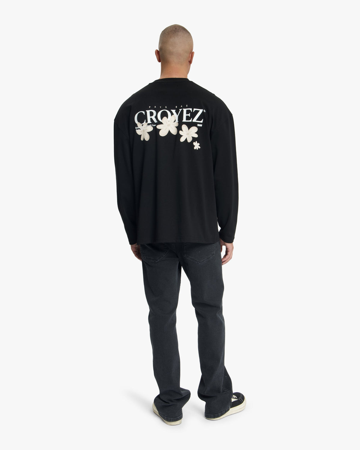 Croyez Botanique Longsleeve T-Shirt- Black