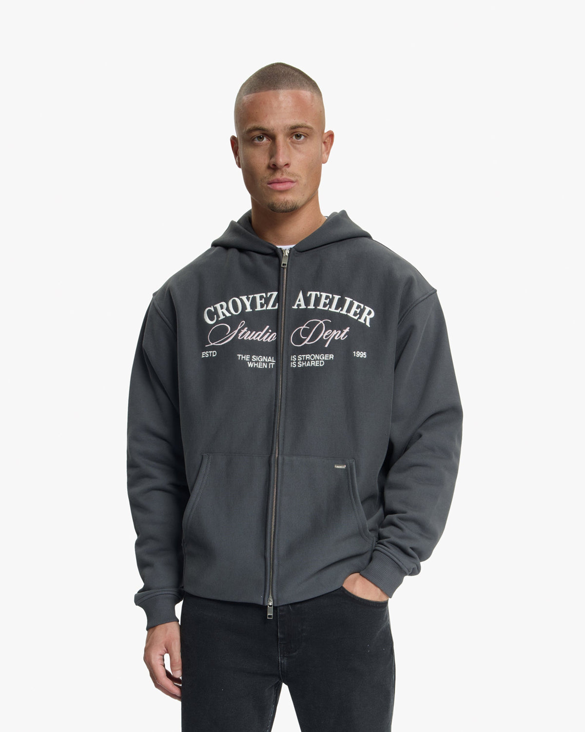 Croyez Studio Dept Zip Hoodie- Antra