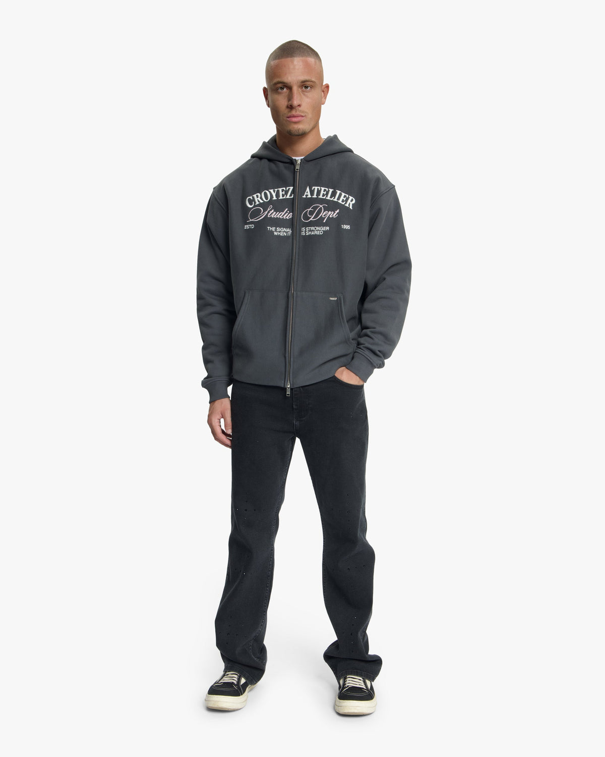 Croyez Studio Dept Zip Hoodie- Antra