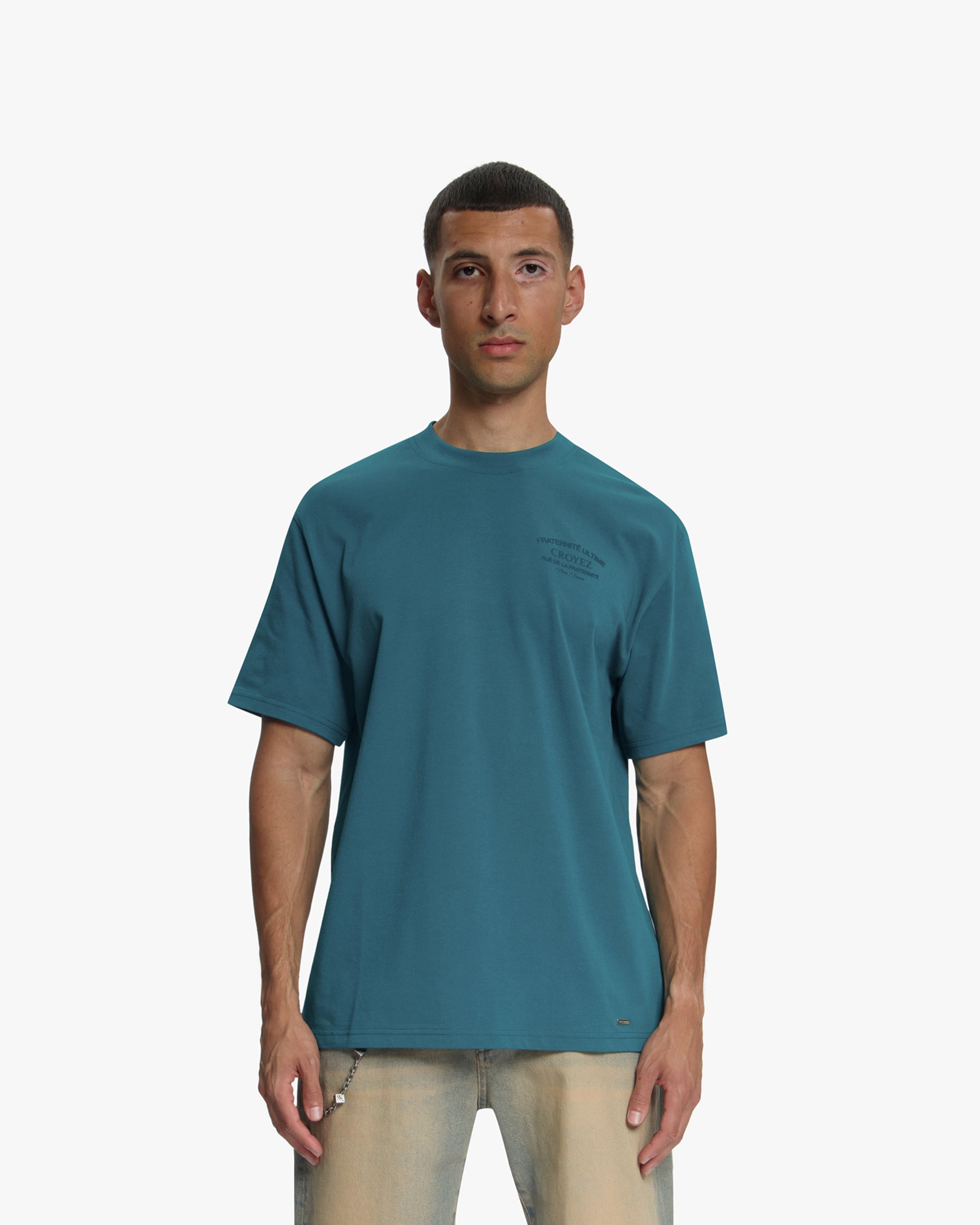 Croyez Original Fraternite T-Shirt- Dark Teal