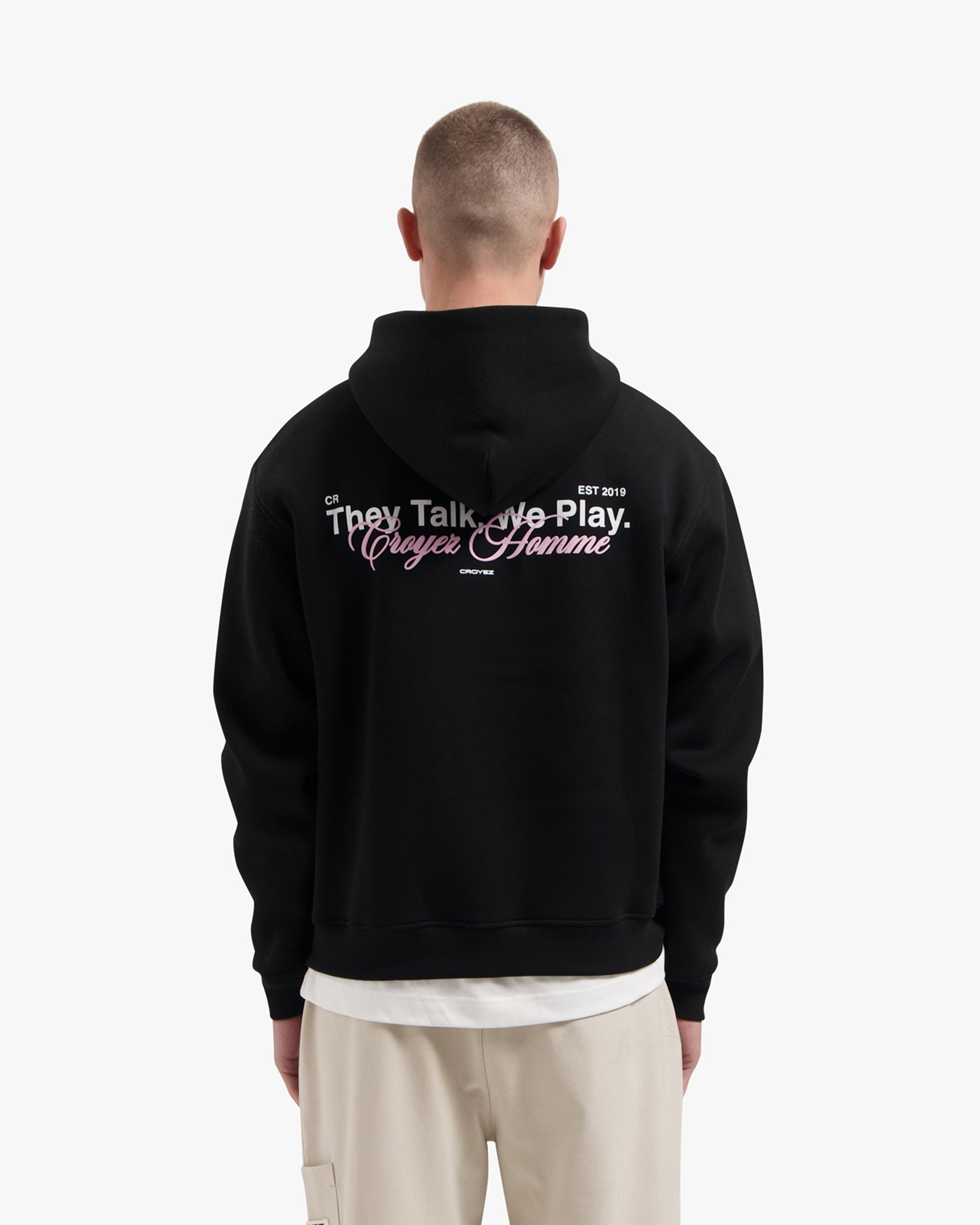 Croyez Talk And Play Zip Hoodie- Black