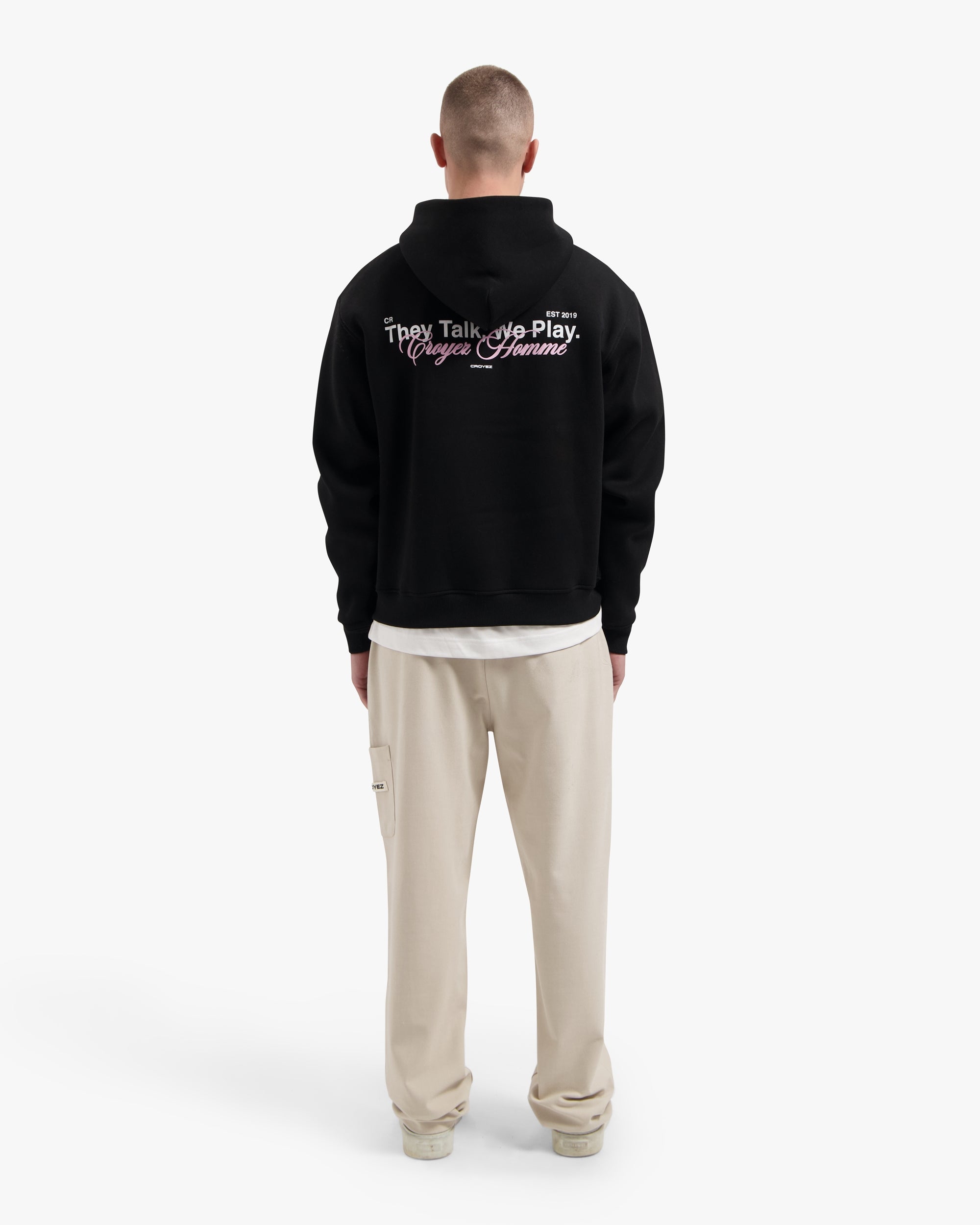 Croyez Talk And Play Zip Hoodie- Black