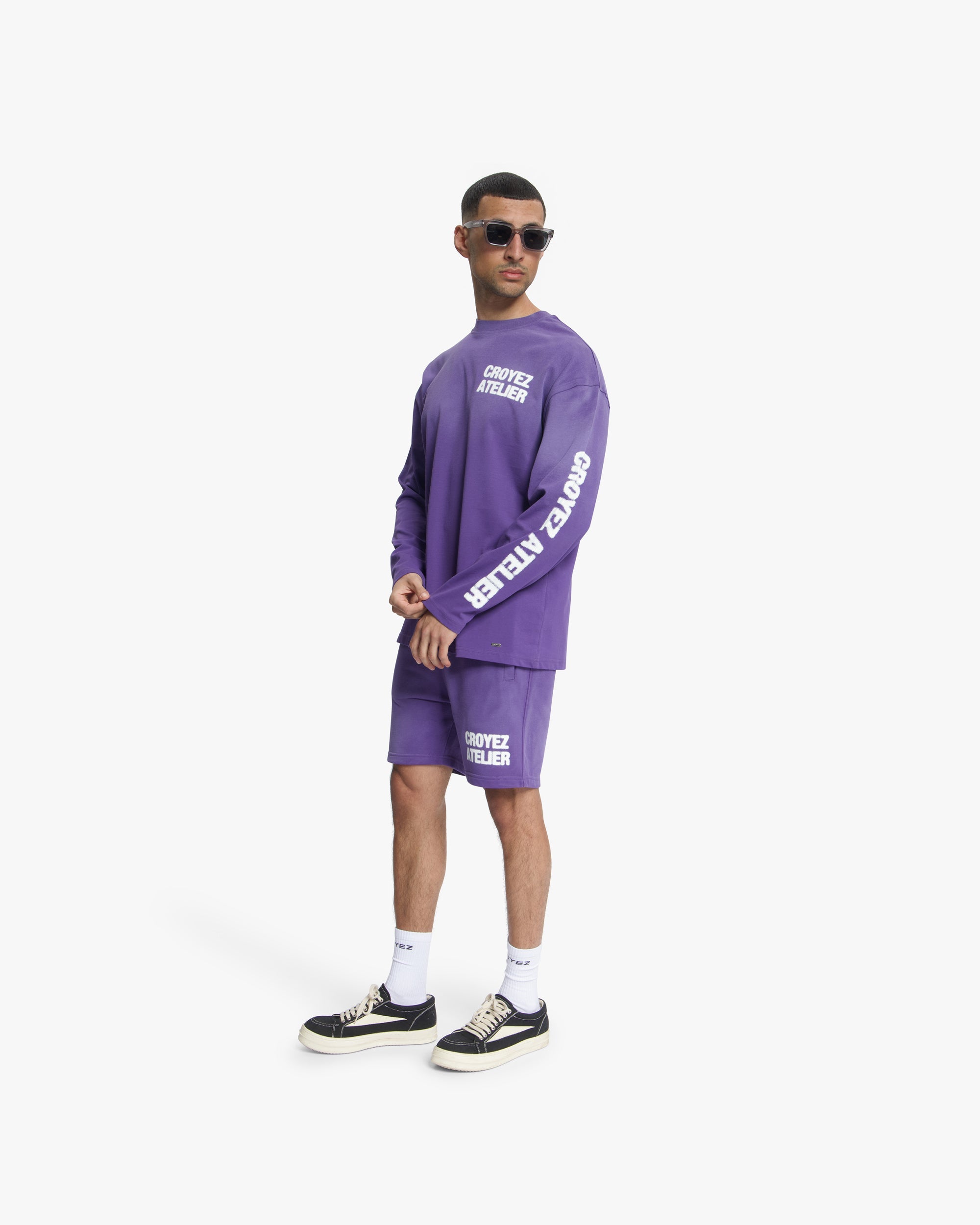 Croyez Sprayed Atelier Shorts- Black