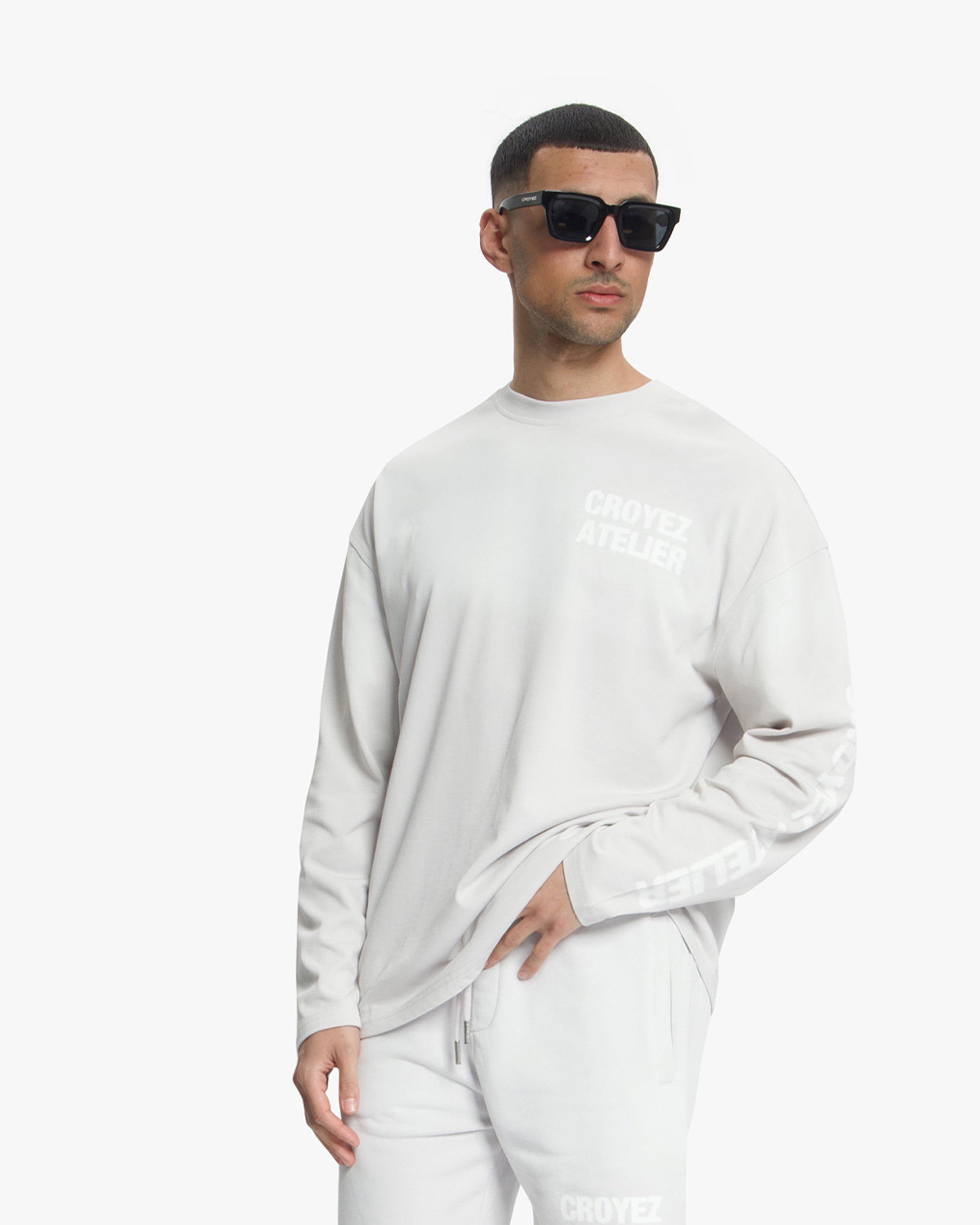 Croyez Sprayed Atelier Longsleeve- Light Grey