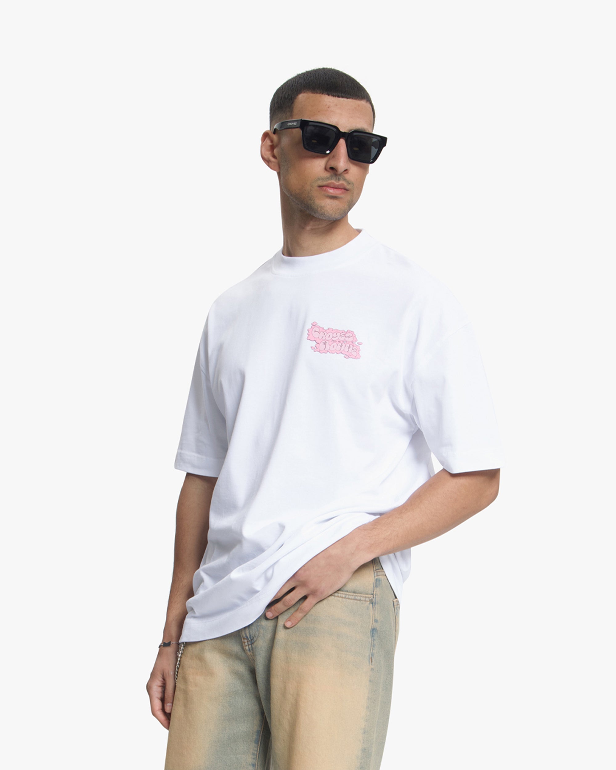 Croyez Fleur Heureuse T-Shirt- White