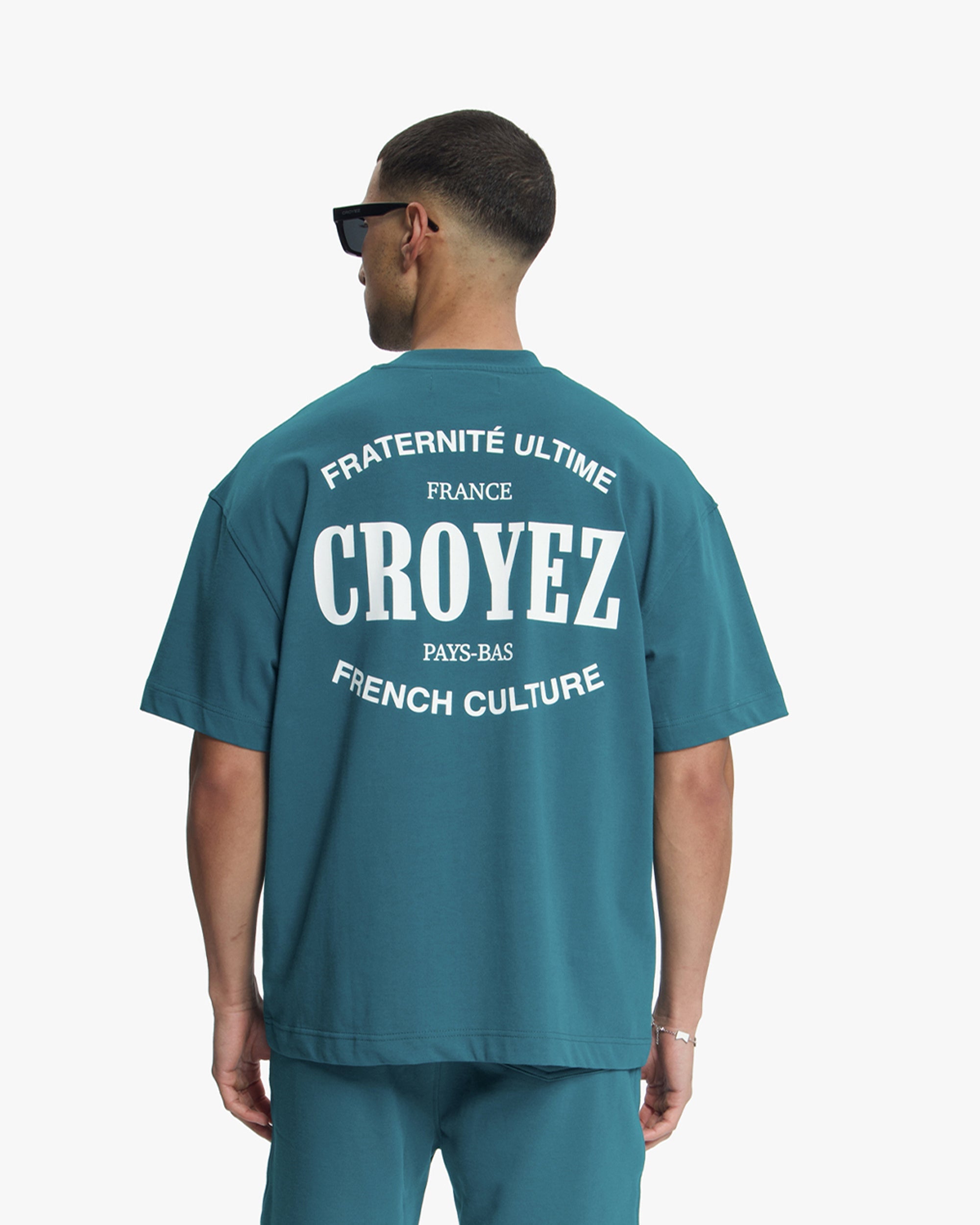Croyez Stamp T-Shirt- Dark Teal