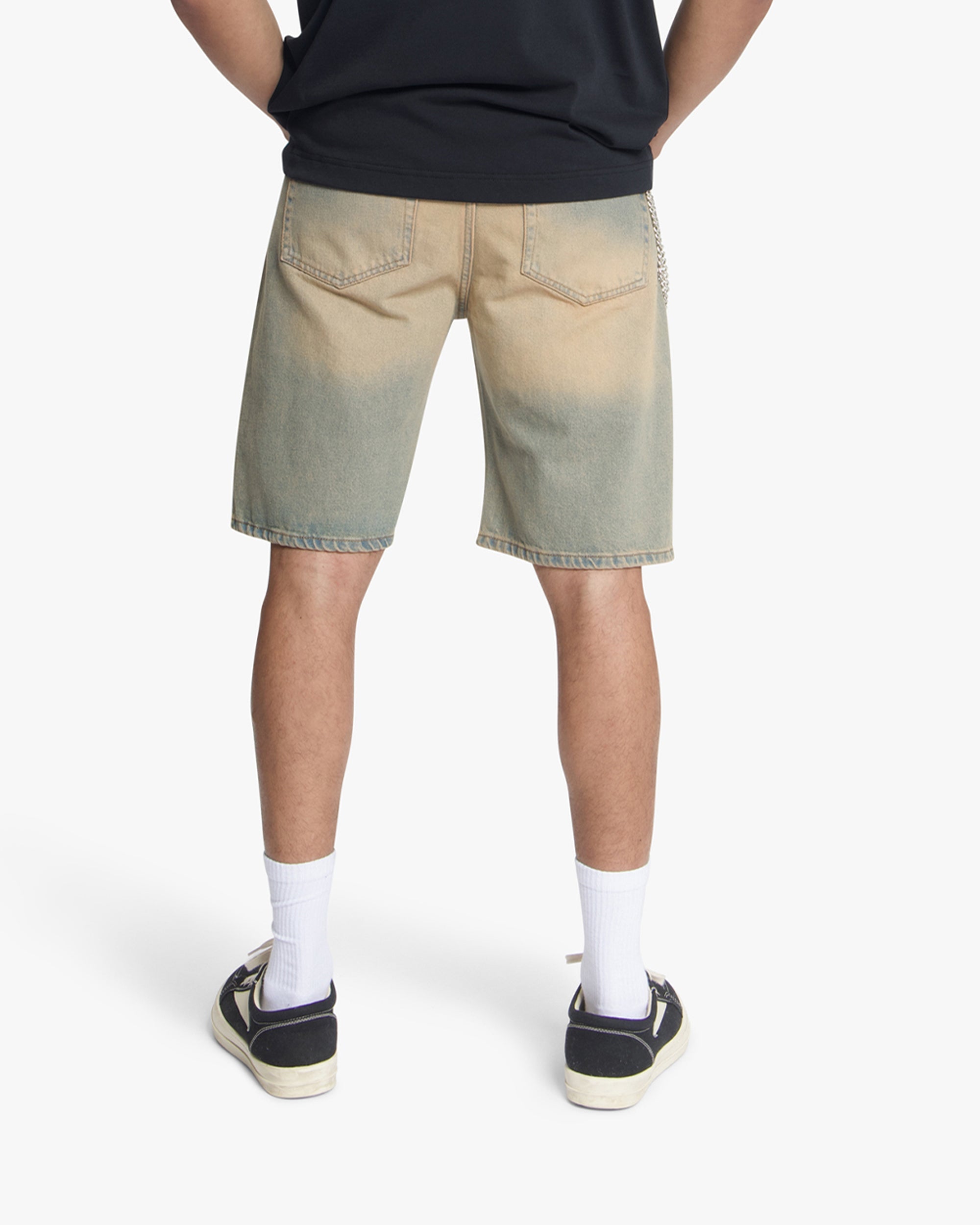 Croyez CD2 Washed Denim Shorts- Sand Washed