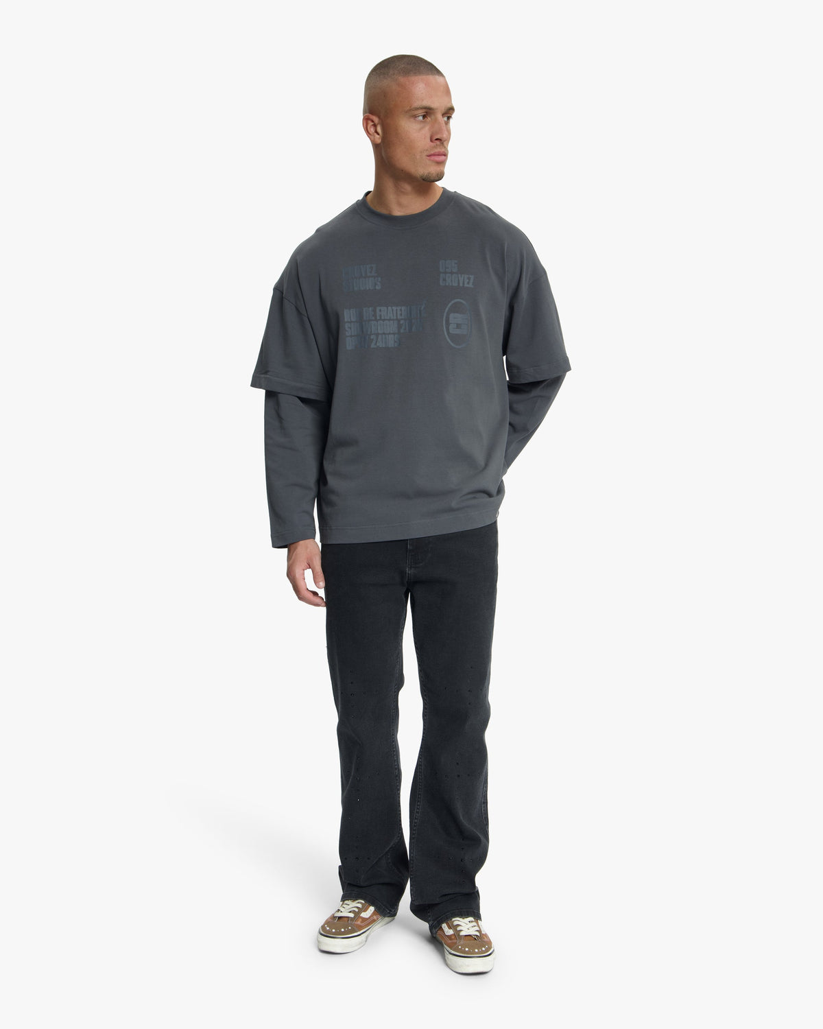 Croyez Showroom Double Sleeve T-Shirt- Antra