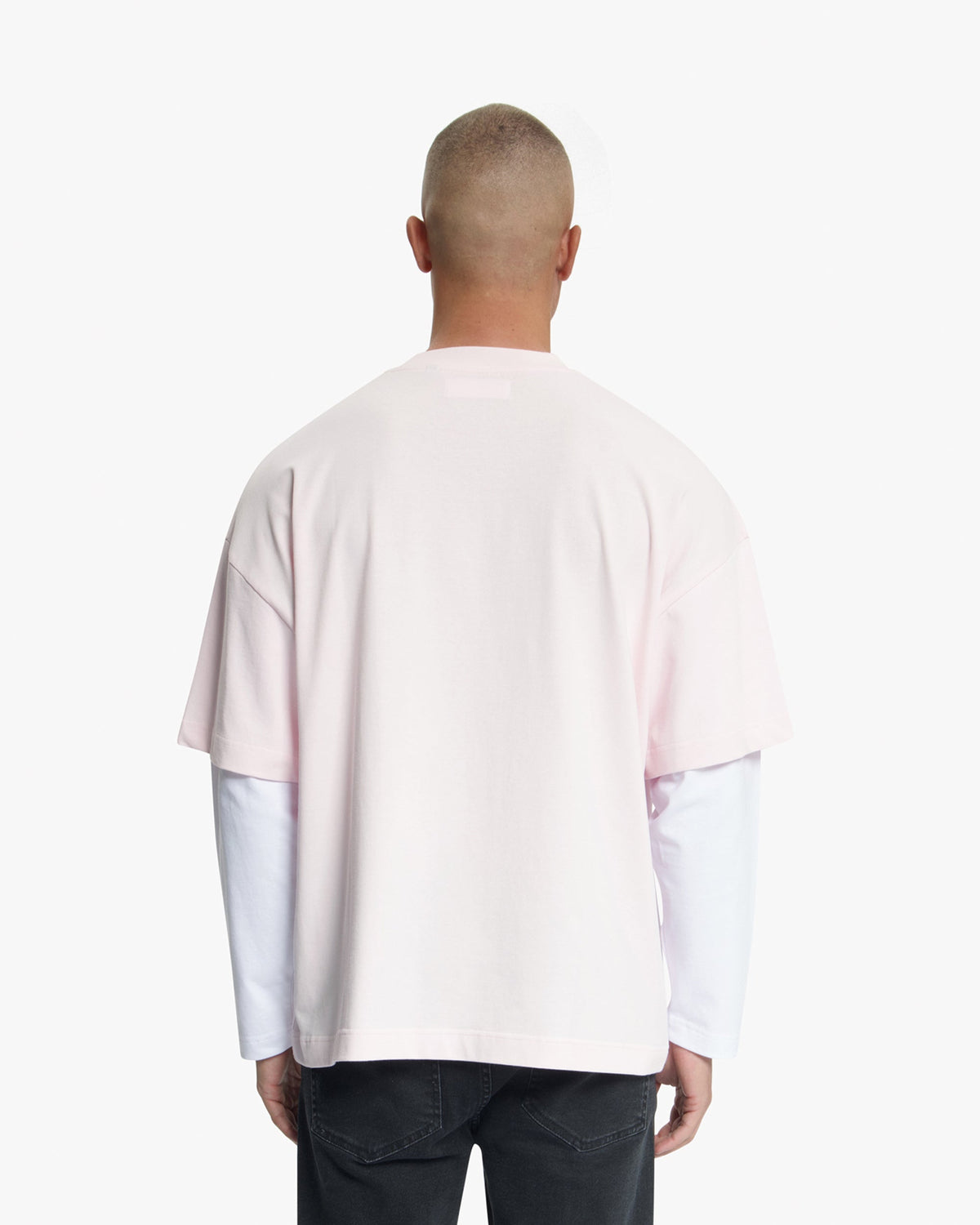 Croyez Showroom Double Sleeve T-Shirt- Pink